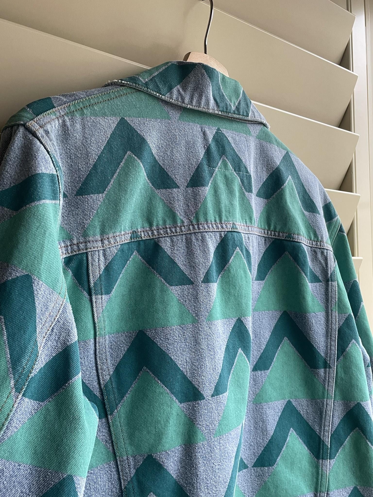 Acne Studios Bla Konst Tent Denim Jacket with Mountain Print Size US M / EU 48-50 / 2 - 4 Thumbnail
