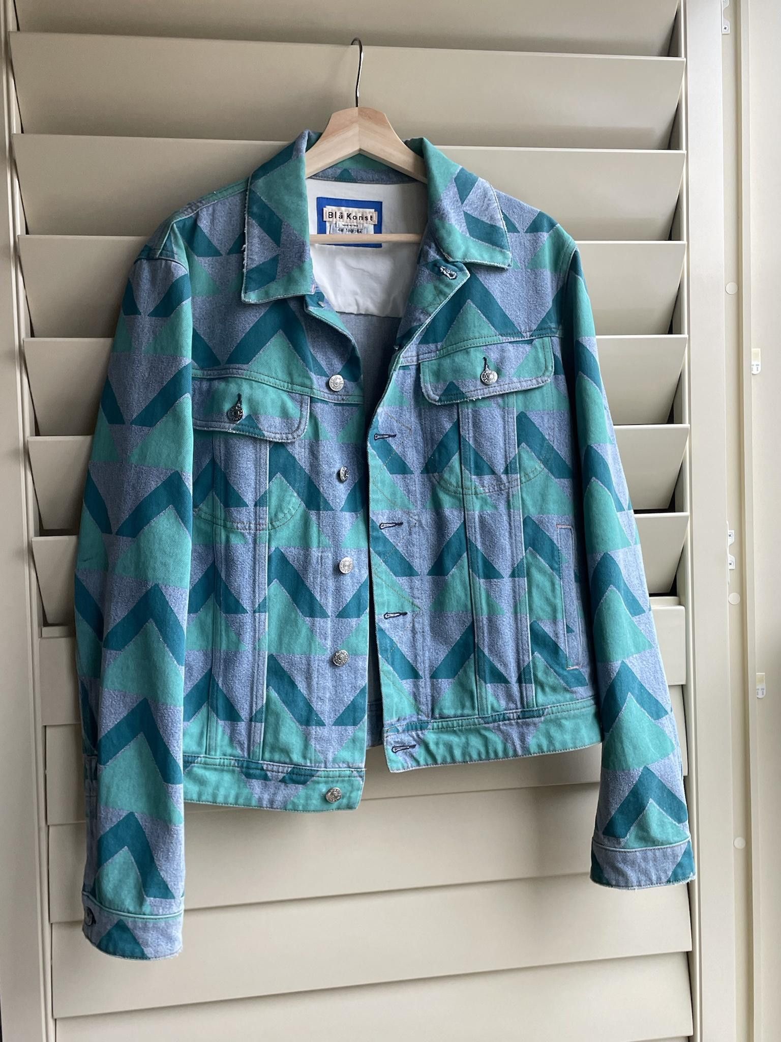 Acne Studios Bla Konst Tent Denim Jacket with Mountain Print Size US M / EU 48-50 / 2 - 1 Thumbnail
