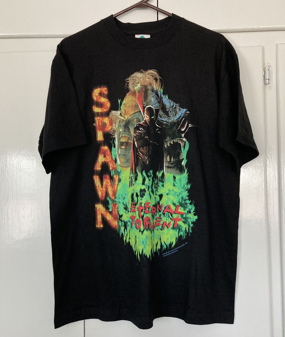 Vintage SPAWN 1997 MOVIE SHIRT ETERNAL TORMENT MCFARLANE VINTAGE 90S Size US L / EU 52-54 / 3 - 1 Thumbnail