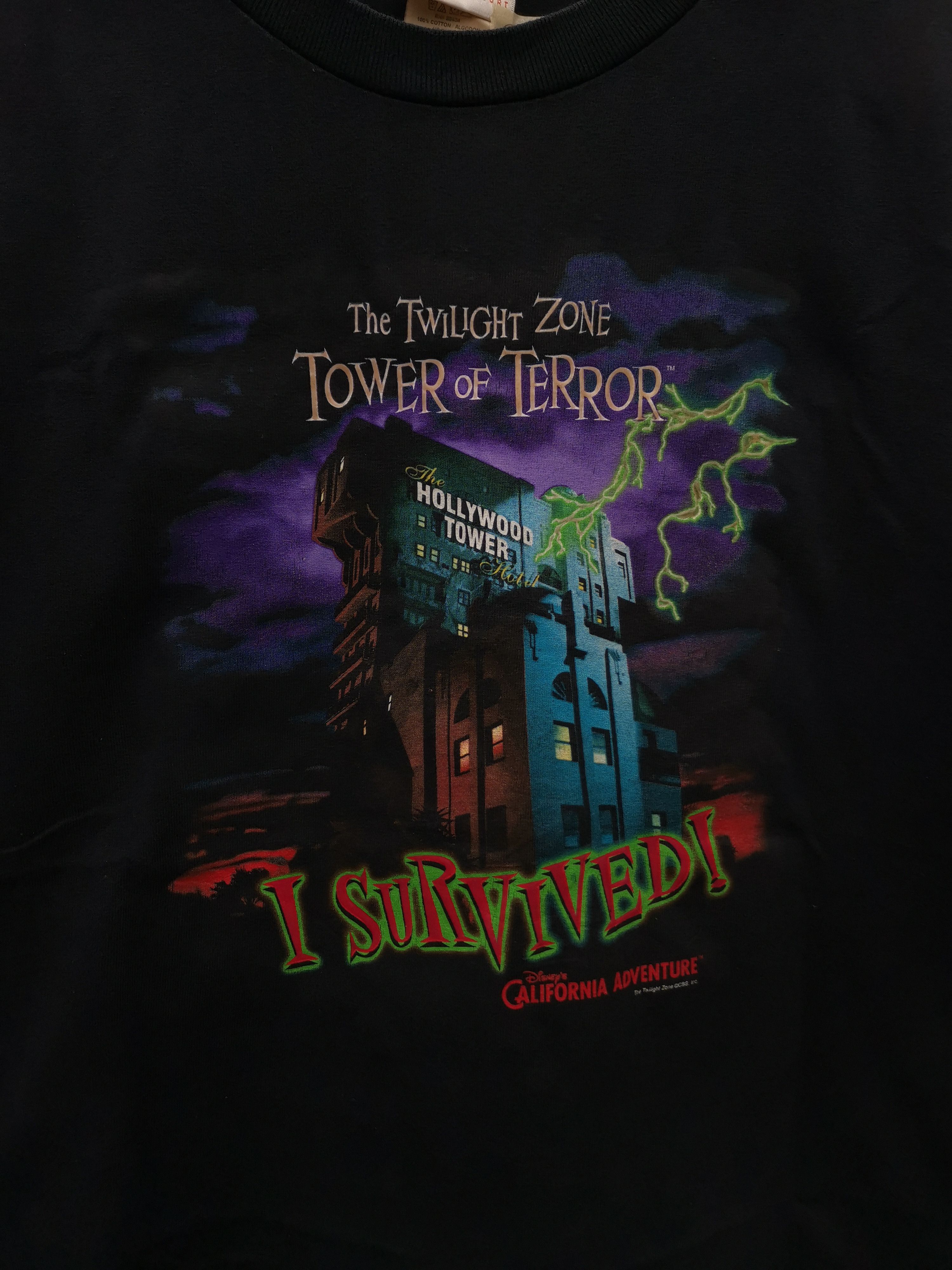 Disney Vintage The Twilight Zone Tower Of Terror Tshirt Size US M / EU 48-50 / 2 - 2 Thumbnail