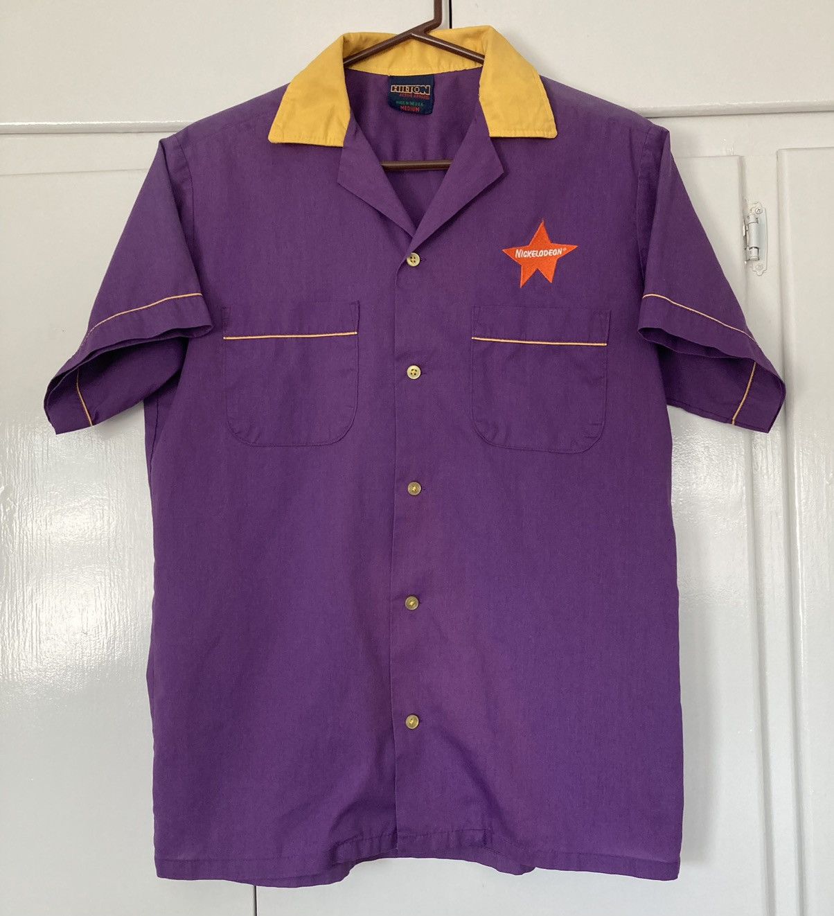 NICKELODEON BOWLING BUTTON UP SHIRT VINTAGE 90S Y2K CARTOON