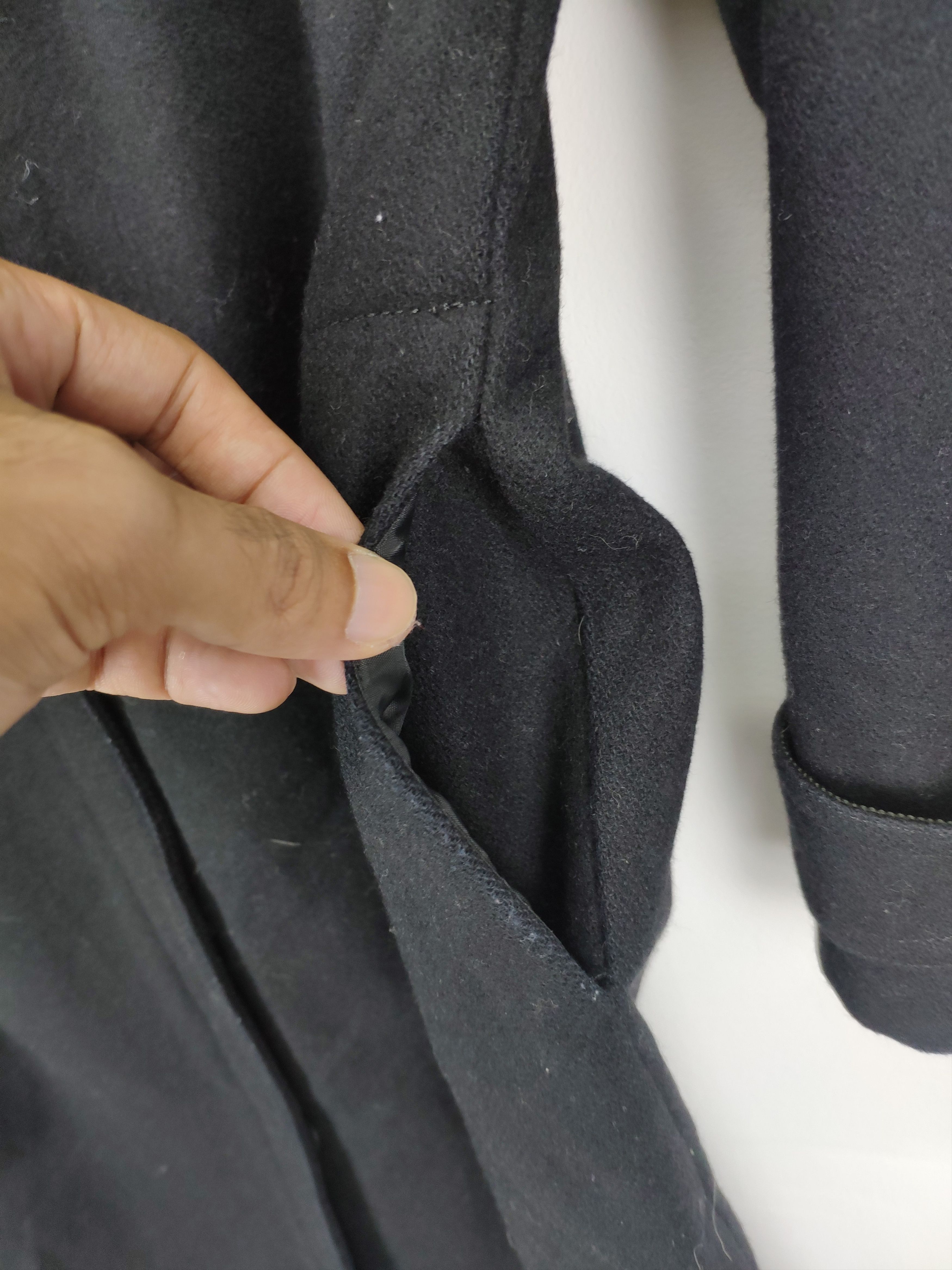 Japanese Brand Vintage Wool Jacket Issey Miyake Style by Ray Beams Size M / US 6-8 / IT 42-44 - 10 Thumbnail