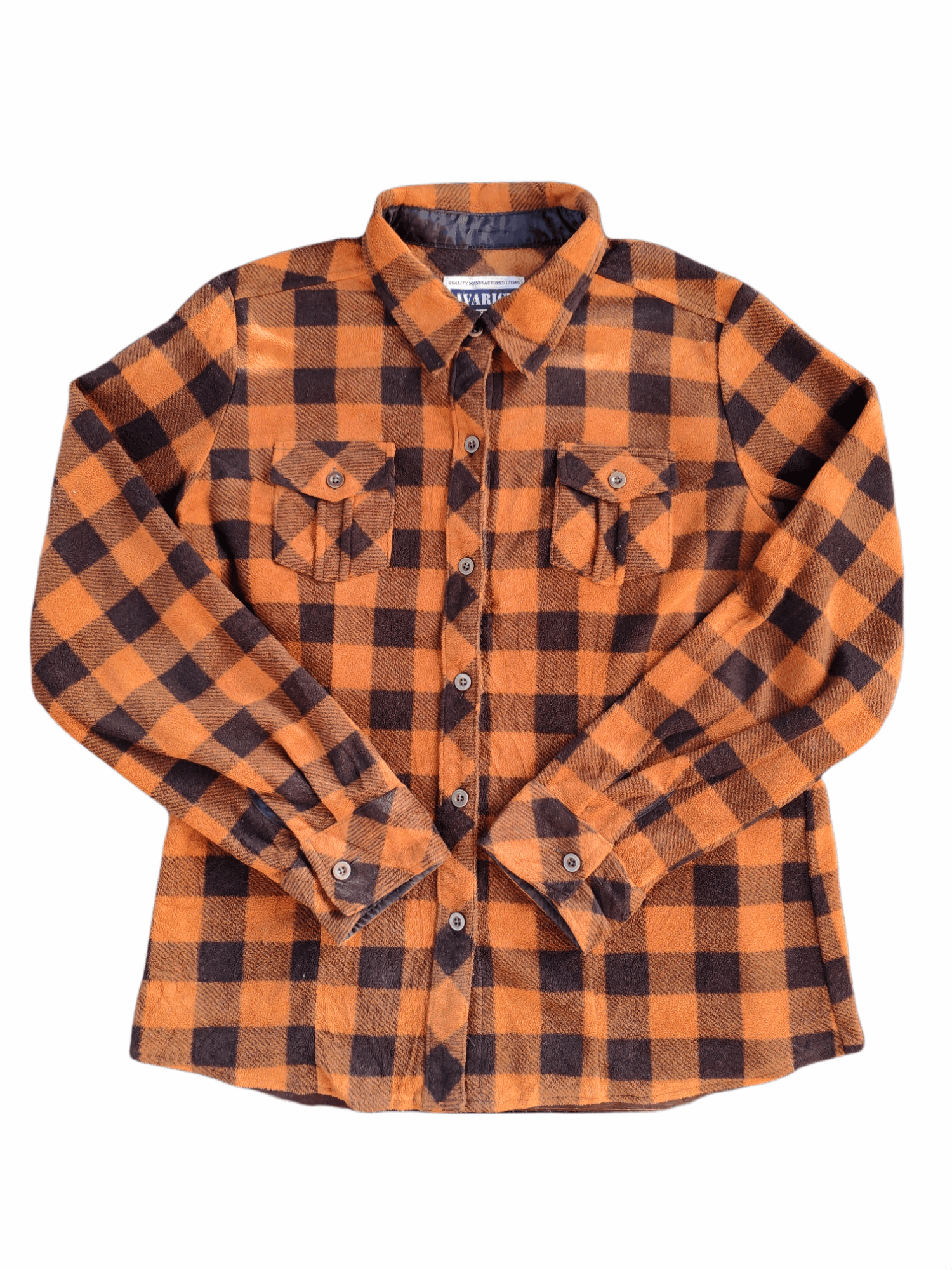 Flannel × Vintage Steal 💥 Vintage Plaid Fleece Flannel by Avarice Size US M / EU 48-50 / 2 - 1 Thumbnail