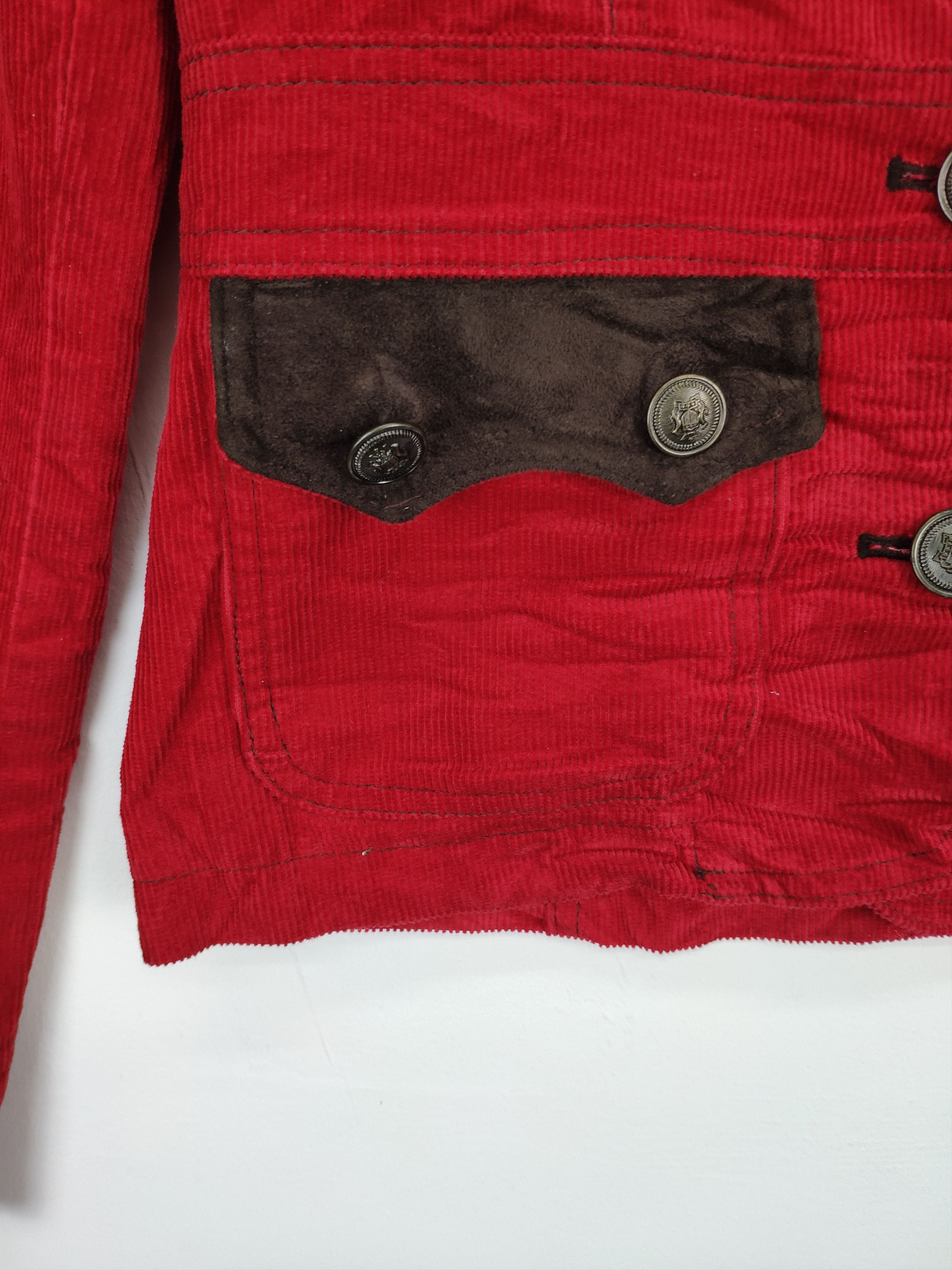 If Six Was Nine Vintage Corduroy Cropped Blazer Jacket by Strawberry Size XS / US 0-2 / IT 36-38 - 6 Thumbnail