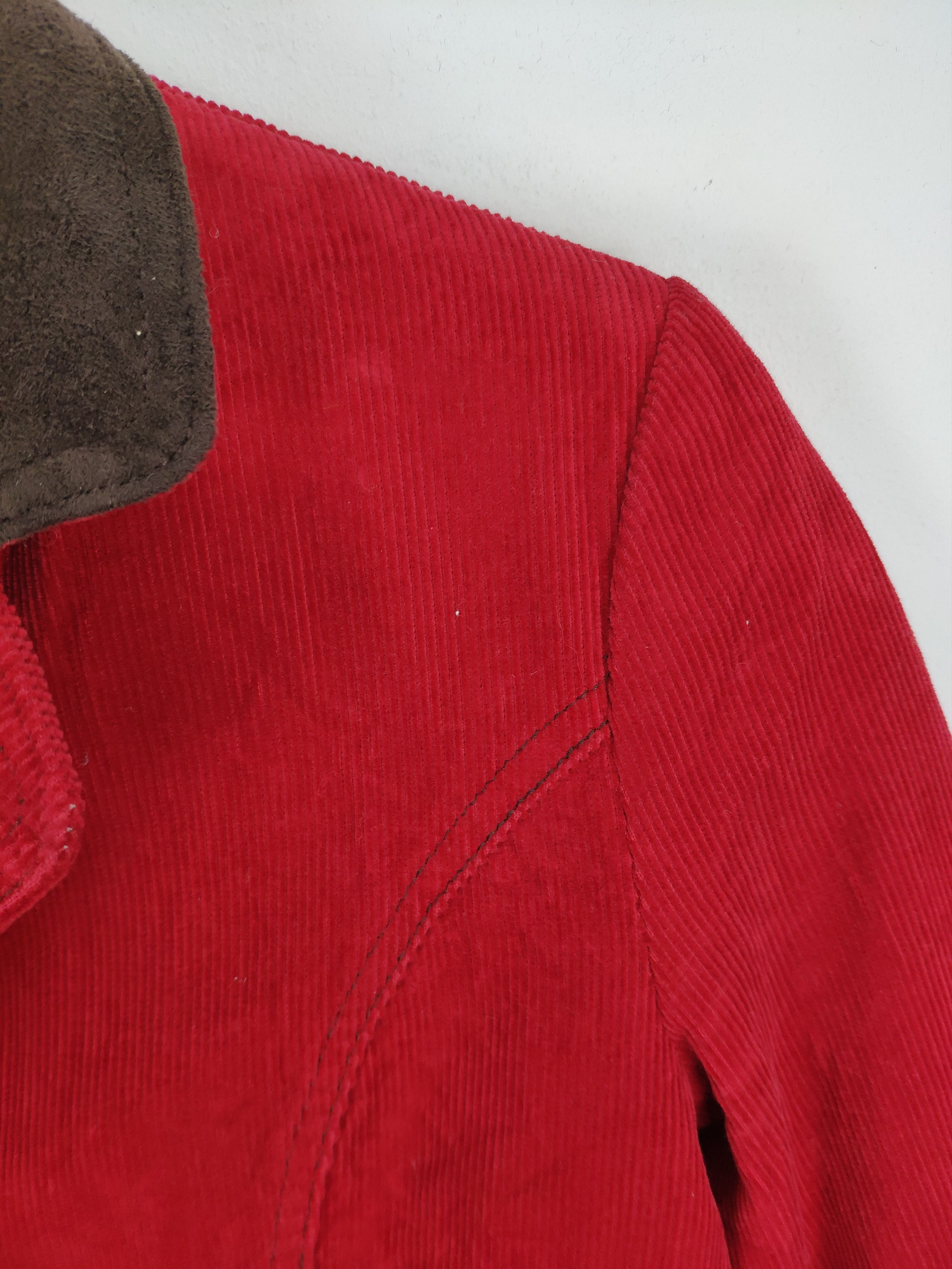 If Six Was Nine Vintage Corduroy Cropped Blazer Jacket by Strawberry Size XS / US 0-2 / IT 36-38 - 8 Thumbnail