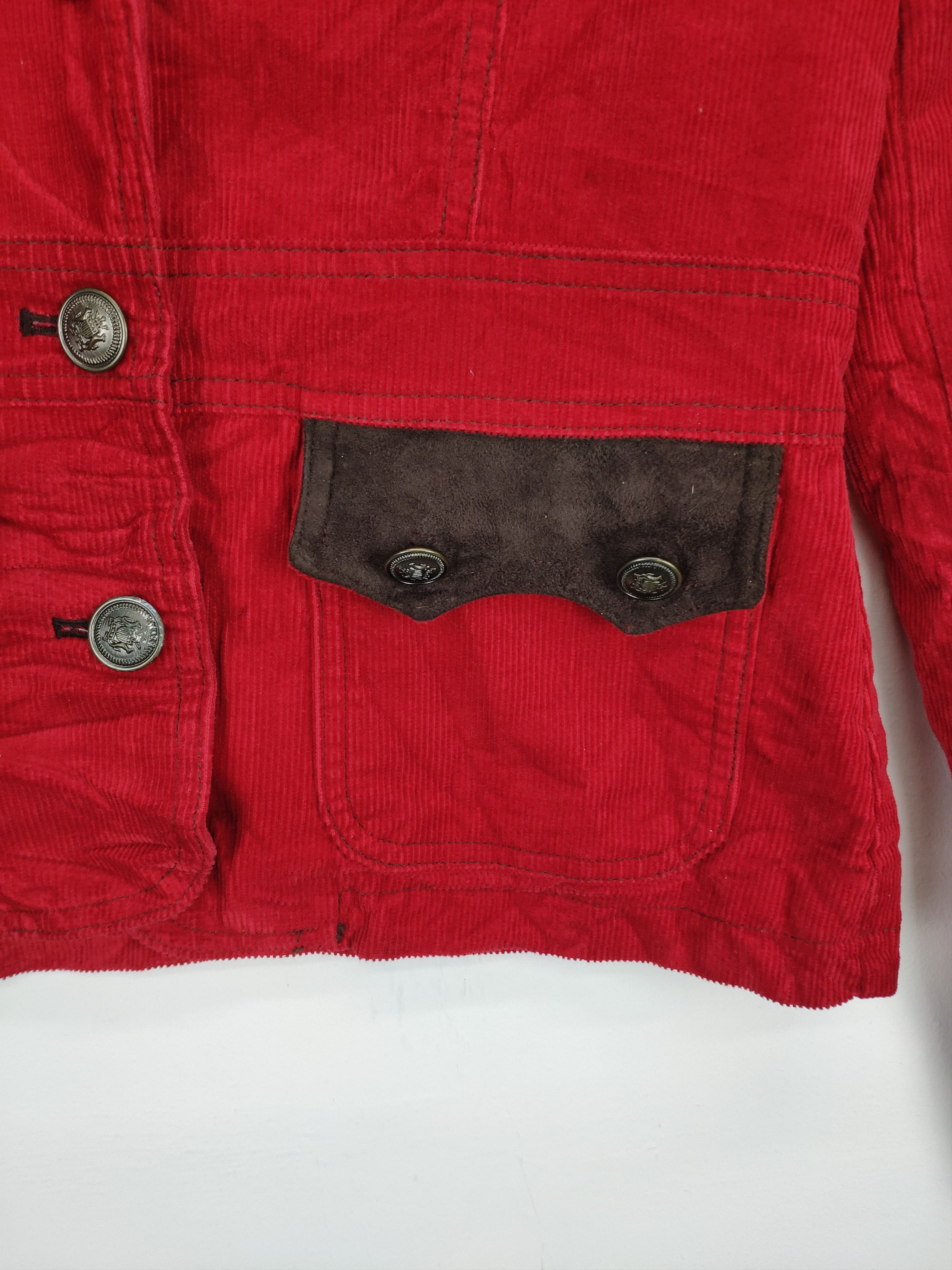 If Six Was Nine Vintage Corduroy Cropped Blazer Jacket by Strawberry Size XS / US 0-2 / IT 36-38 - 7 Thumbnail