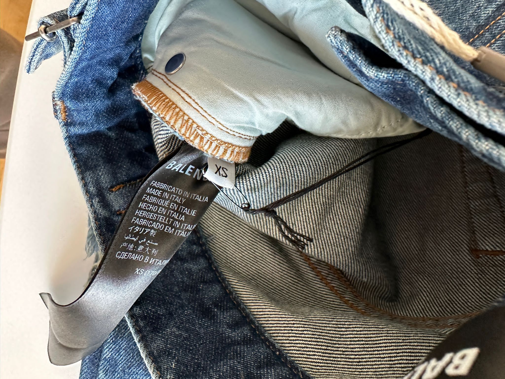 Balenciaga *RARE* BALENCIAGA AW 22 Scribble denim Size US 30 / EU 46 - 8 Thumbnail
