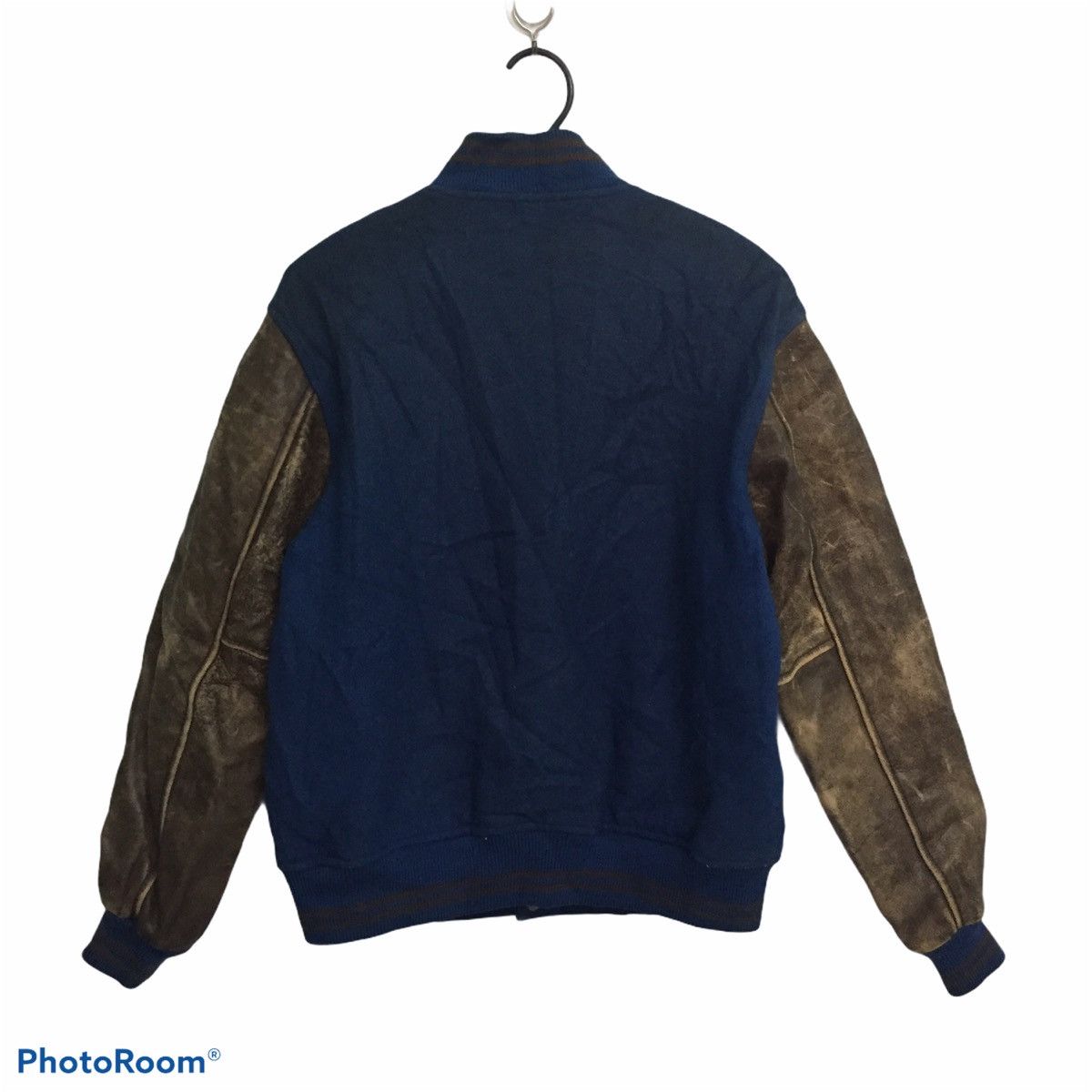 Macbeth Vtg MB MacBeth Varsity Jacket Leather Sleeve Size US M / EU 48-50 / 2 - 2 Thumbnail