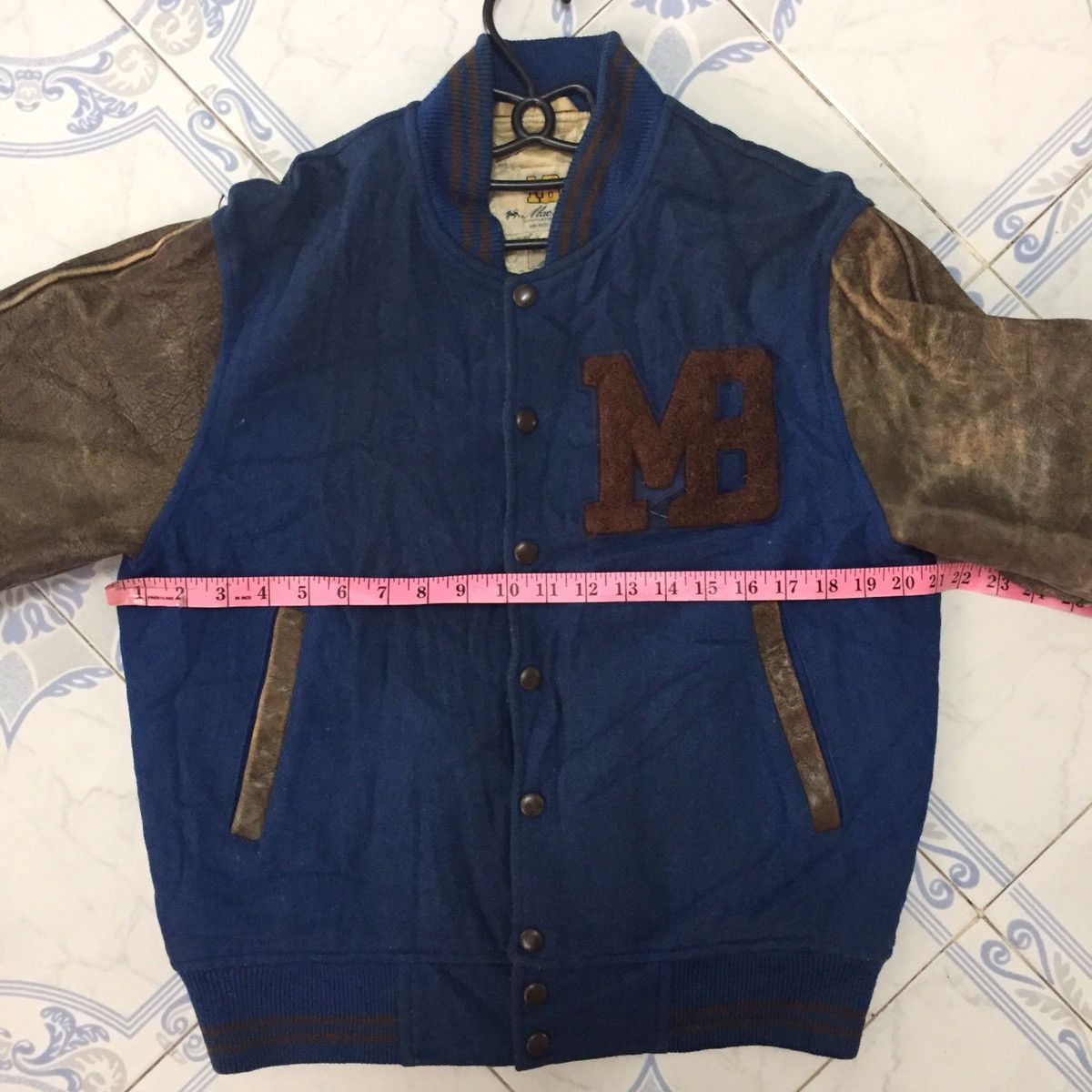 Macbeth Vtg MB MacBeth Varsity Jacket Leather Sleeve Size US M / EU 48-50 / 2 - 22 Thumbnail