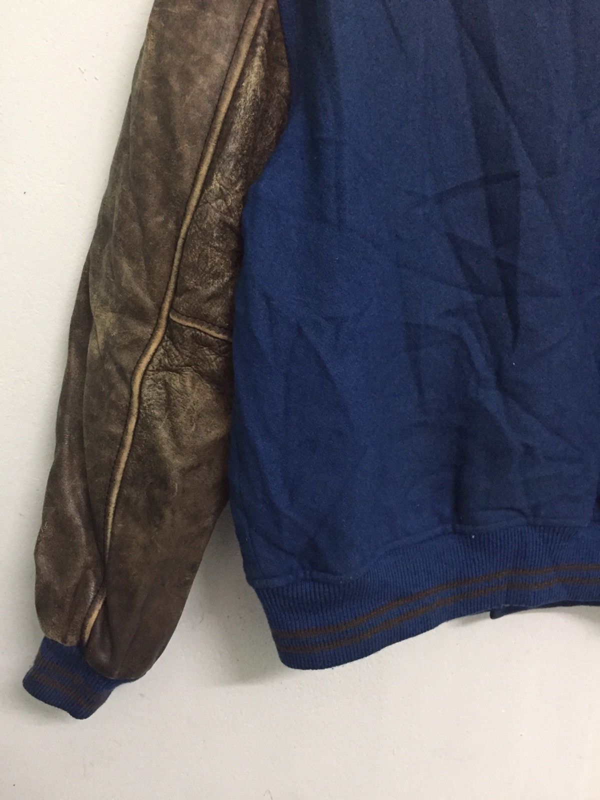 Macbeth Vtg MB MacBeth Varsity Jacket Leather Sleeve Size US M / EU 48-50 / 2 - 9 Thumbnail