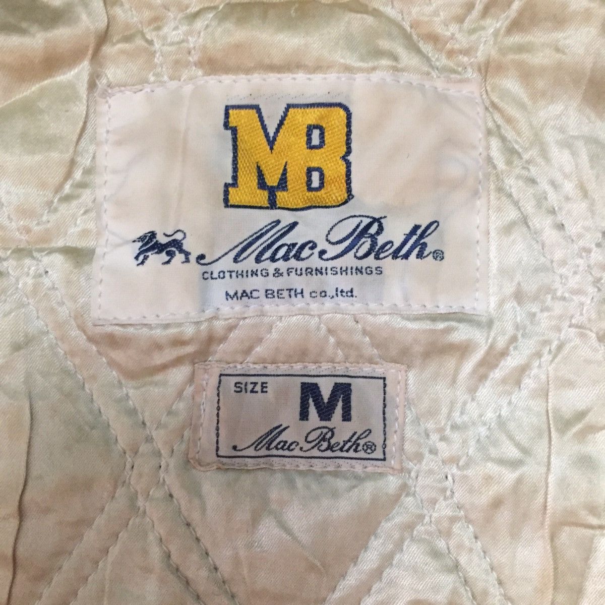 Macbeth Vtg MB MacBeth Varsity Jacket Leather Sleeve Size US M / EU 48-50 / 2 - 19 Thumbnail