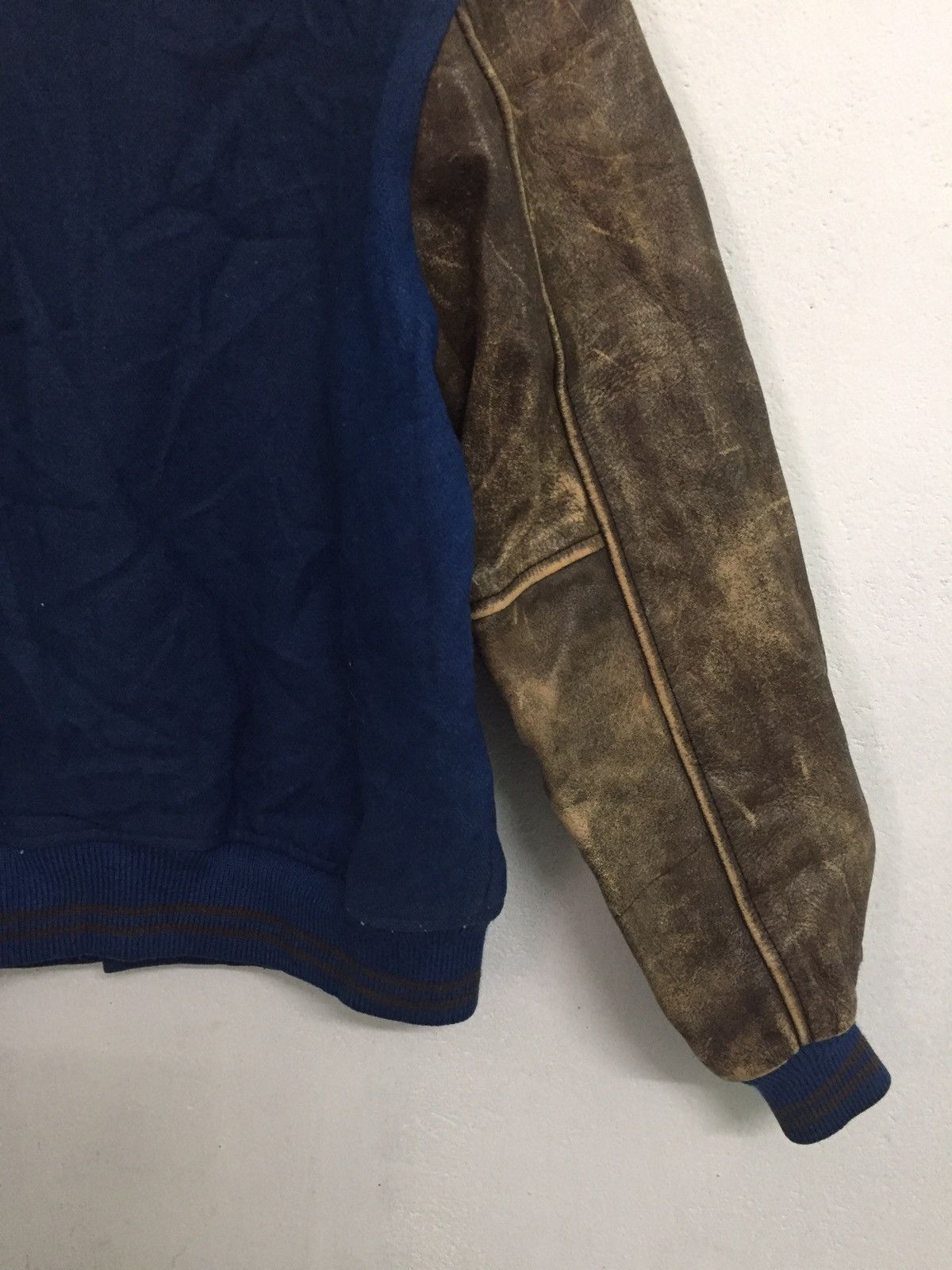 Macbeth Vtg MB MacBeth Varsity Jacket Leather Sleeve Size US M / EU 48-50 / 2 - 10 Thumbnail