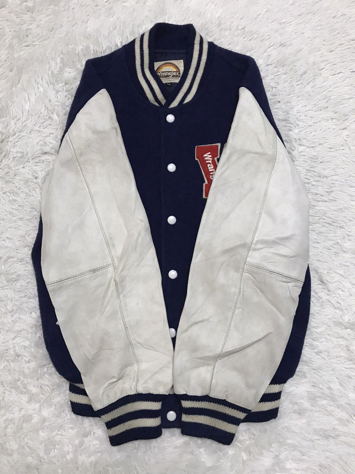 Wrangler Vtg Wrangler Jeans & Sportswear Letter W Varsity Jacket Size US M / EU 48-50 / 2 - 4 Thumbnail