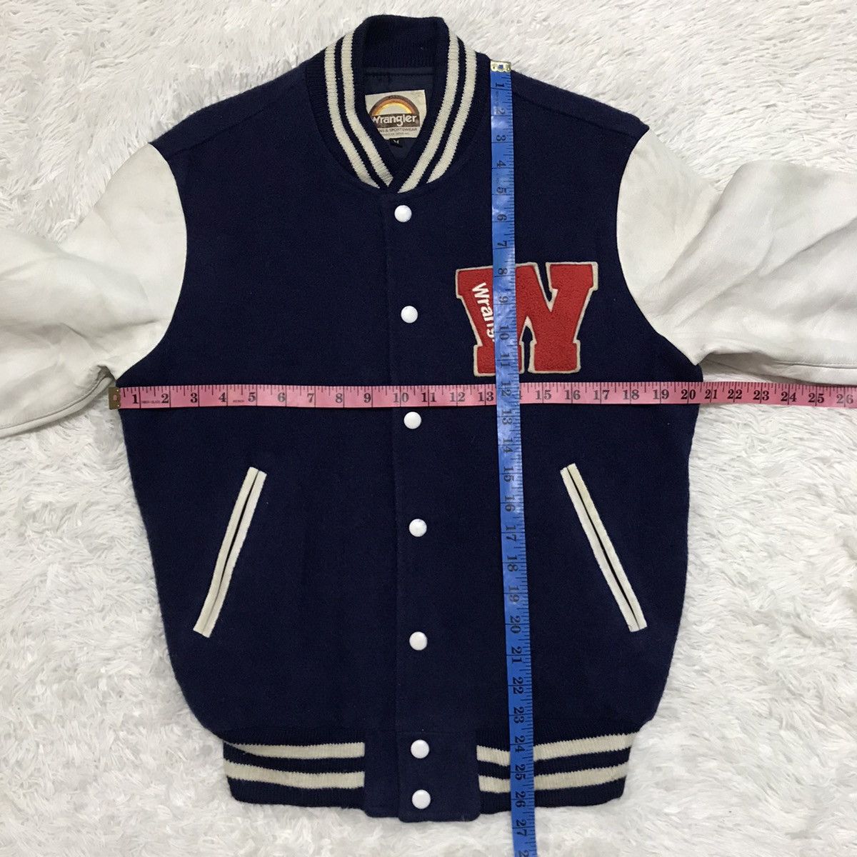 Wrangler Vtg Wrangler Jeans & Sportswear Letter W Varsity Jacket Size US M / EU 48-50 / 2 - 10 Thumbnail