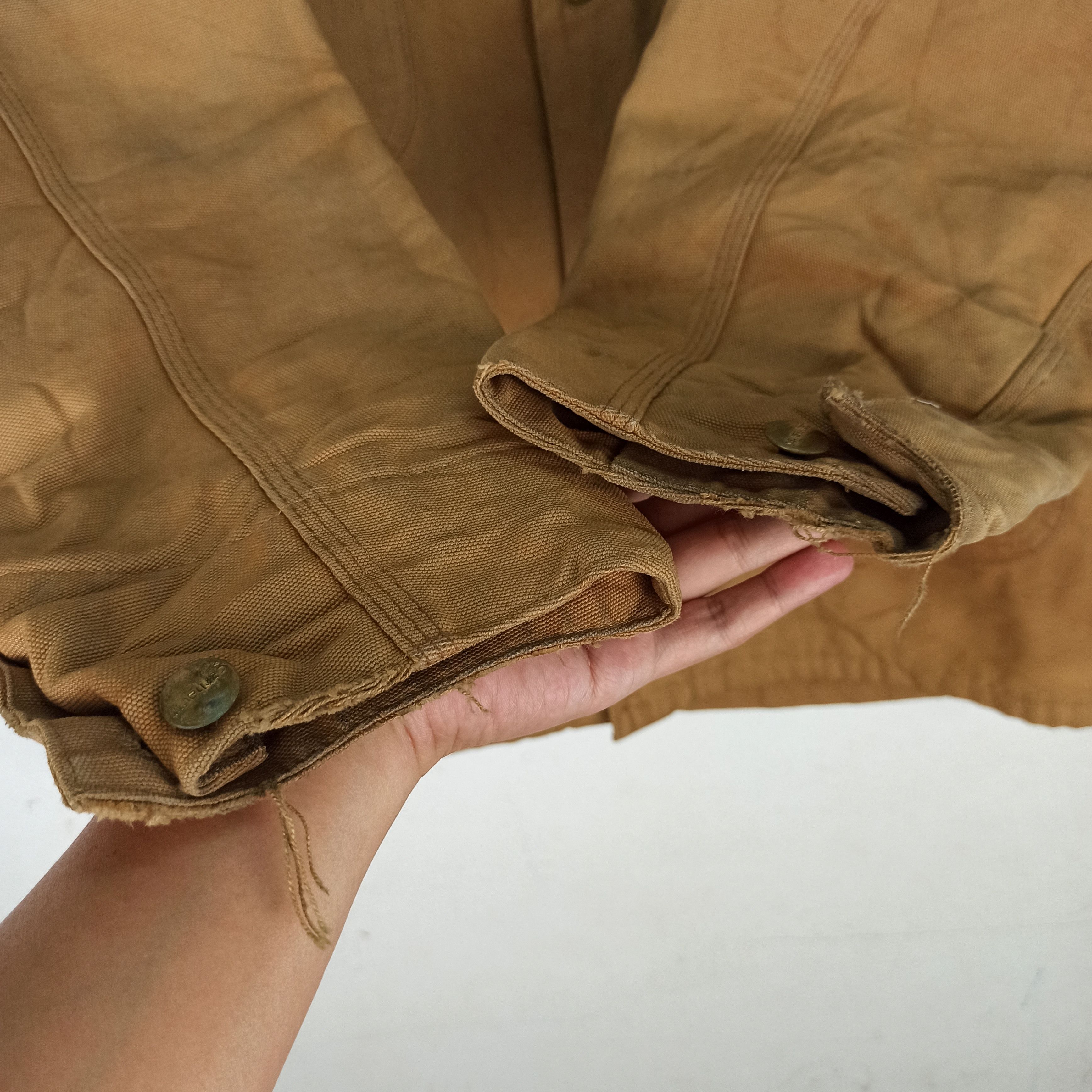 Carhartt 🔥Vintage🔥 Distressed Carhartt Detroit Worker USA Jacket Size US XL / EU 56 / 4 - 7 Thumbnail