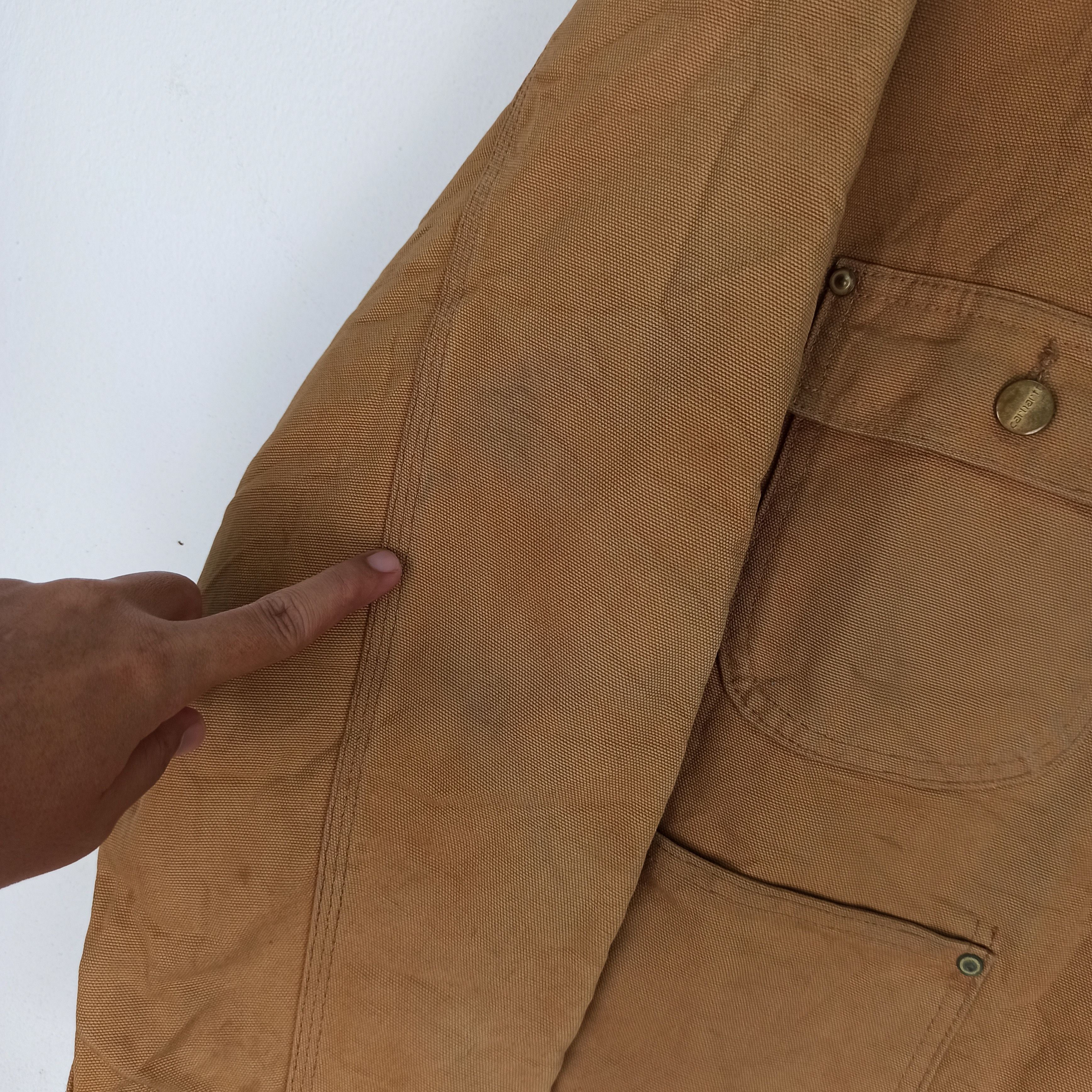 Carhartt 🔥Vintage🔥 Distressed Carhartt Detroit Worker USA Jacket Size US XL / EU 56 / 4 - 6 Thumbnail