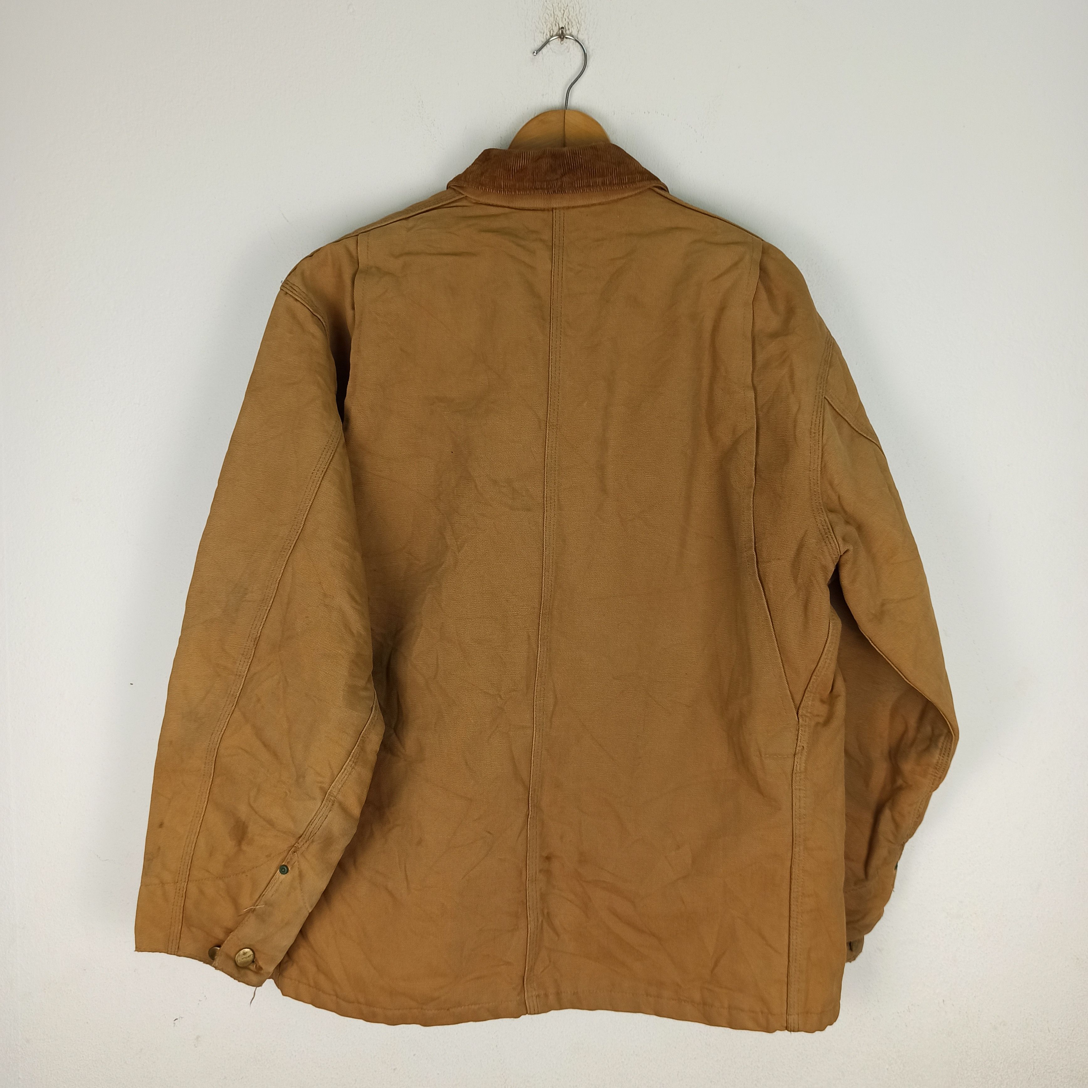 Carhartt 🔥Vintage🔥 Distressed Carhartt Detroit Worker USA Jacket Size US XL / EU 56 / 4 - 9 Thumbnail