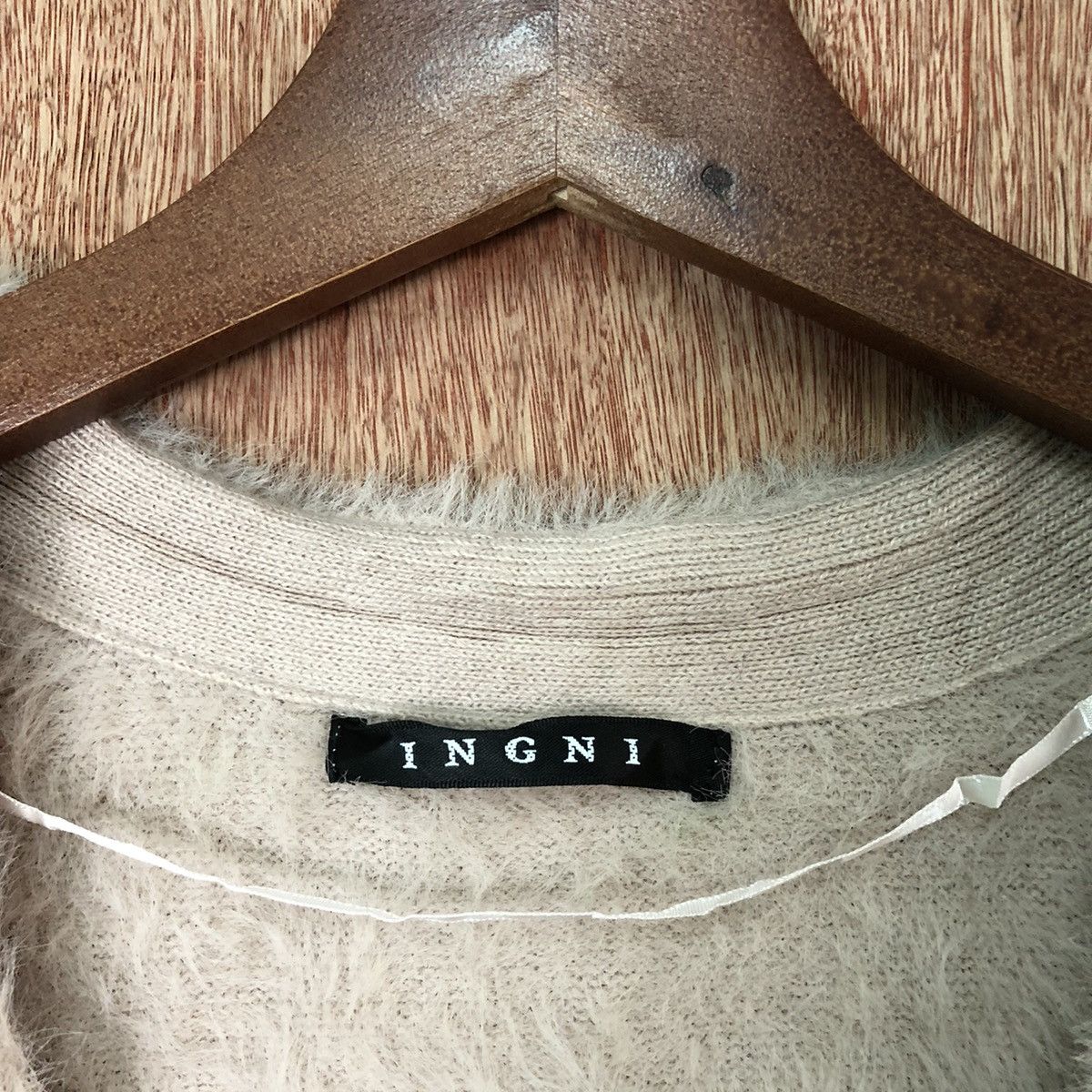 Japanese Brand Ingni Brown Shagy Shaggy soft Fur Mohair Cardigan #6435 Size US M / EU 48-50 / 2 - 4 Thumbnail