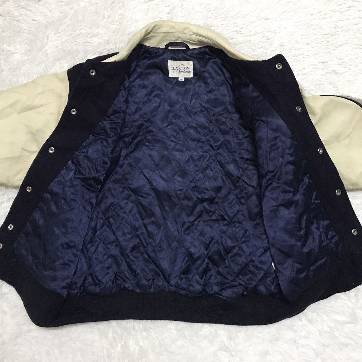 Vintage Vtg Clacton Chief Joseph Retired In Kansas Varsity Jacket Size US L / EU 52-54 / 3 - 9 Thumbnail