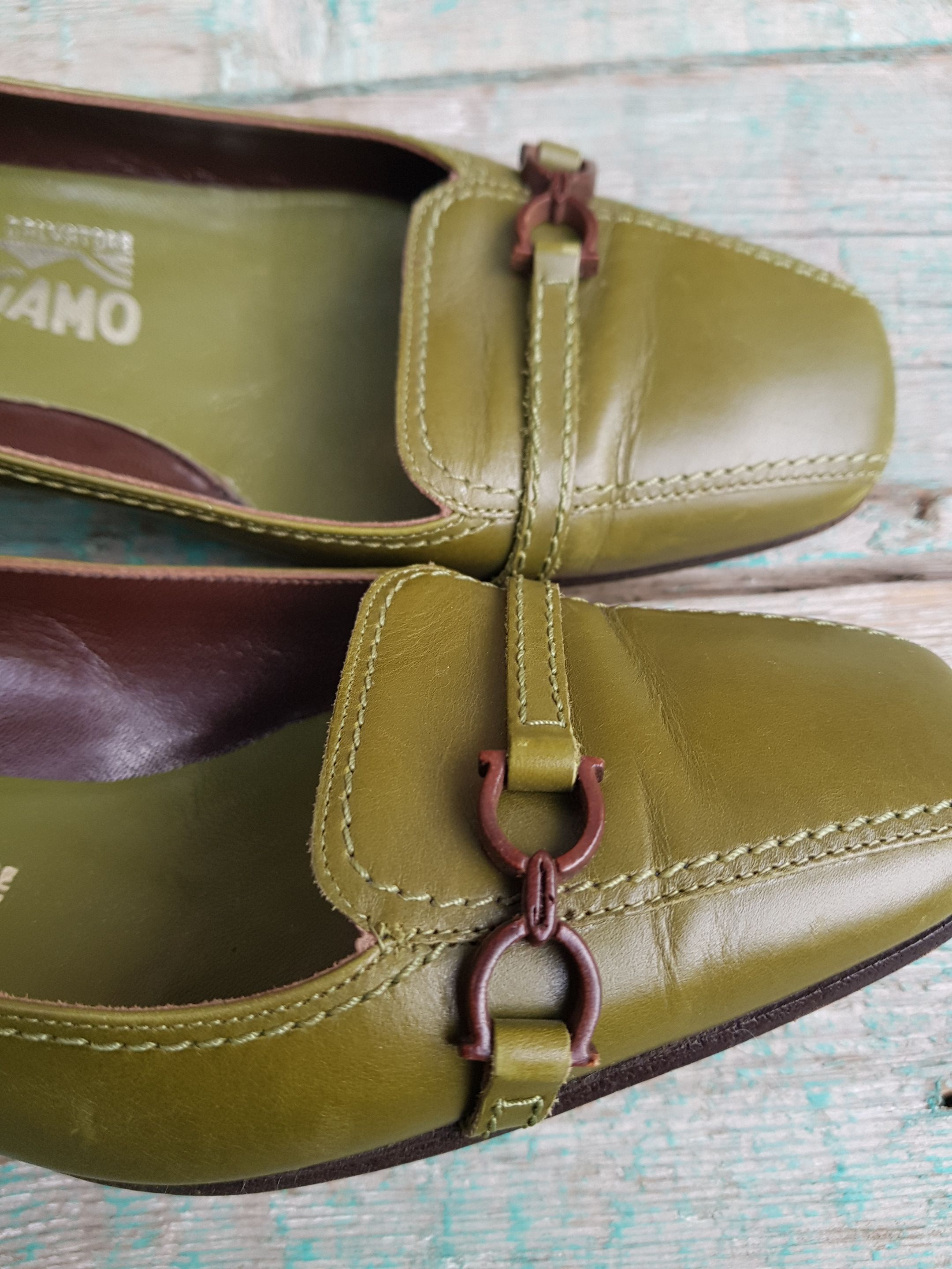 Salvatore Ferragamo Salvatore Ferragamo Leather Pumps Size US 5.5 / IT 35.5 - 5 Thumbnail