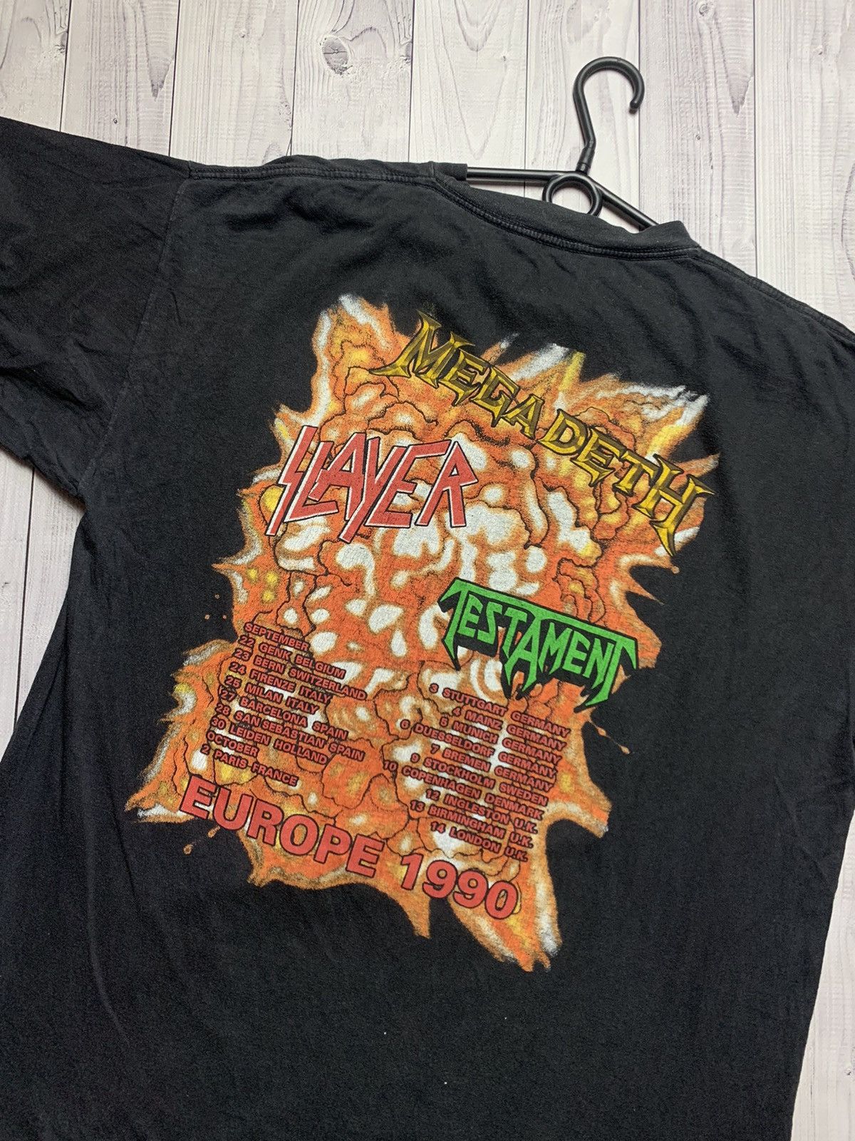Band Tees × Vintage Vintage Clash of the Titans tour tee Europe 1990 rare Size US L / EU 52-54 / 3 - 4 Thumbnail