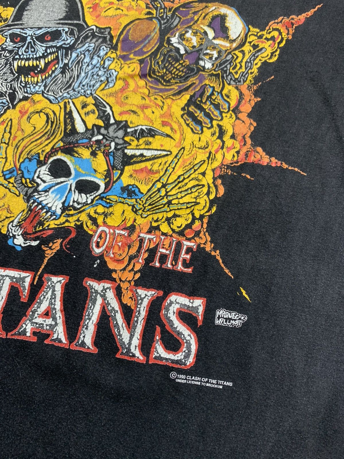 Band Tees × Vintage Vintage Clash of the Titans tour tee Europe 1990 rare Size US L / EU 52-54 / 3 - 6 Thumbnail