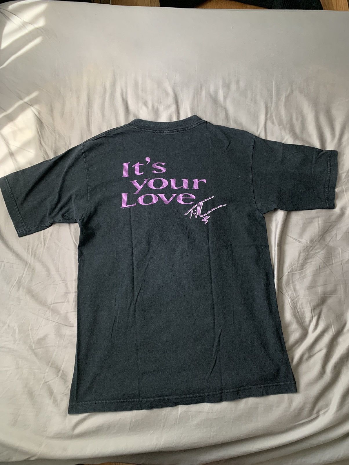 Band Tees × Vintage Vintage Tim McGraw Its Your Love Country Band Tee Purple 90s Size US L / EU 52-54 / 3 - 2 Thumbnail