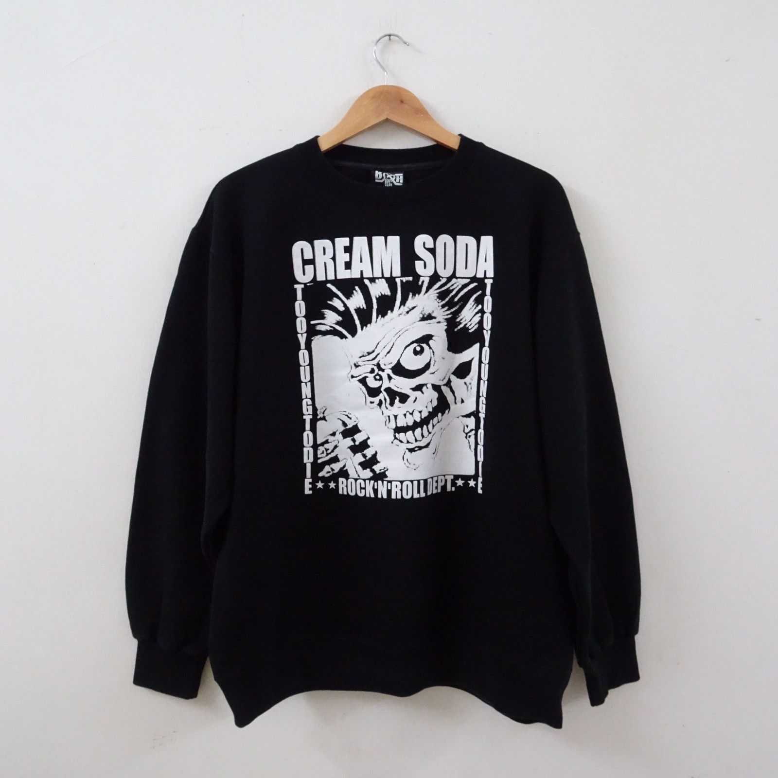 Bounty Hunter BOH Bounty Hunter Cream Soda Rock N Roll Icon Spellout Crew Size US L / EU 52-54 / 3 - 1 Thumbnail