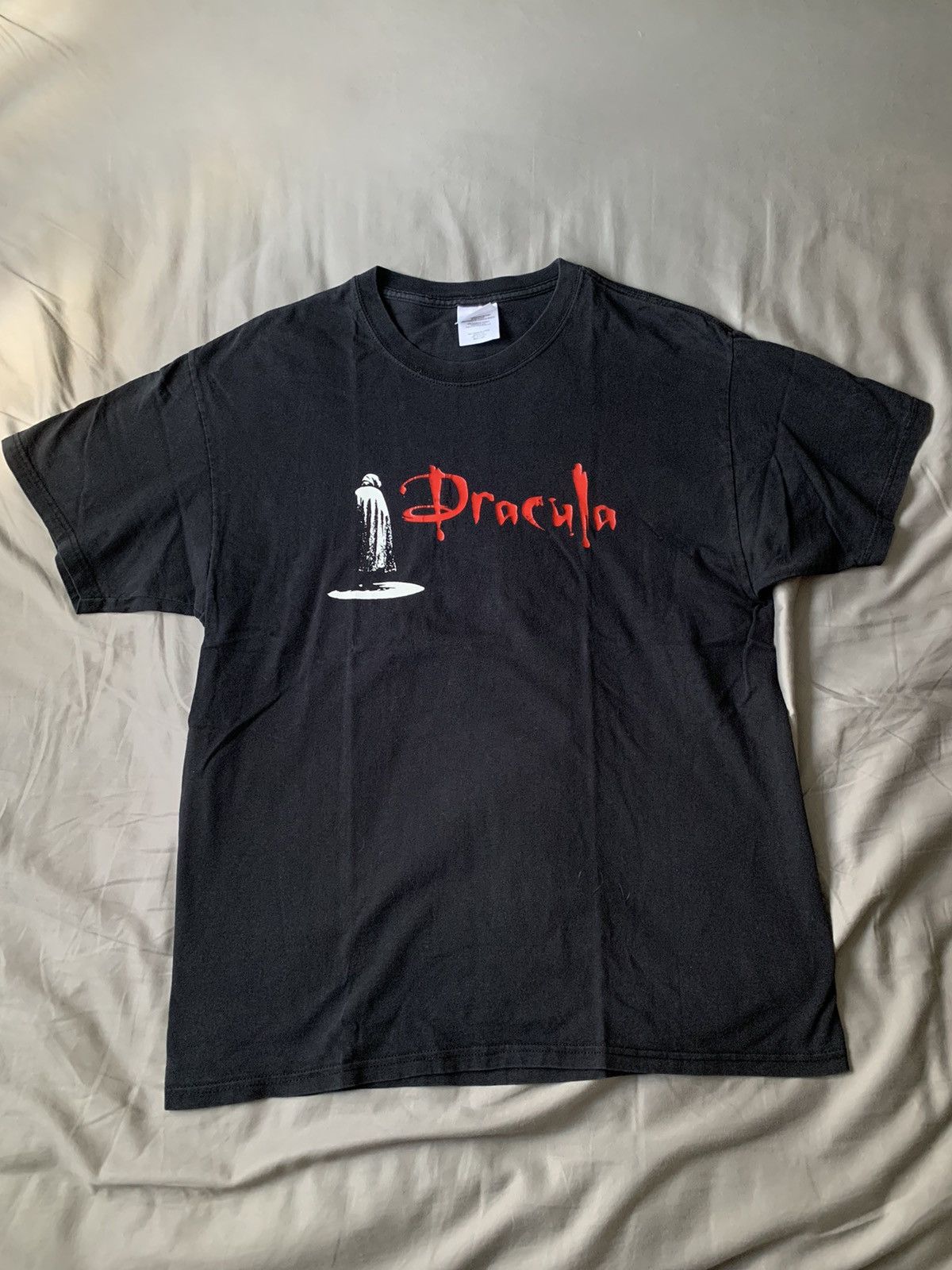 image of Playboi Carti x Vintage Dracula Vampire Horror T Nightmare Elm Friday 13Th in Black (Size Large)