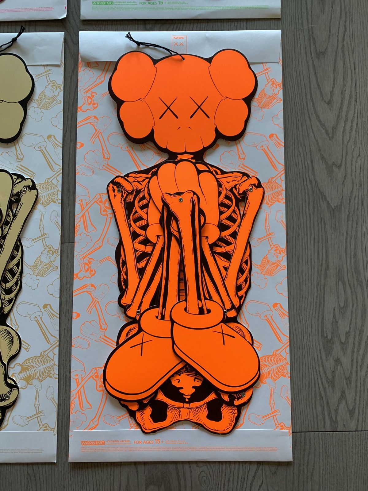 Kaws Skeleton Board Cutout Ornament Set Hanging Halloween 21