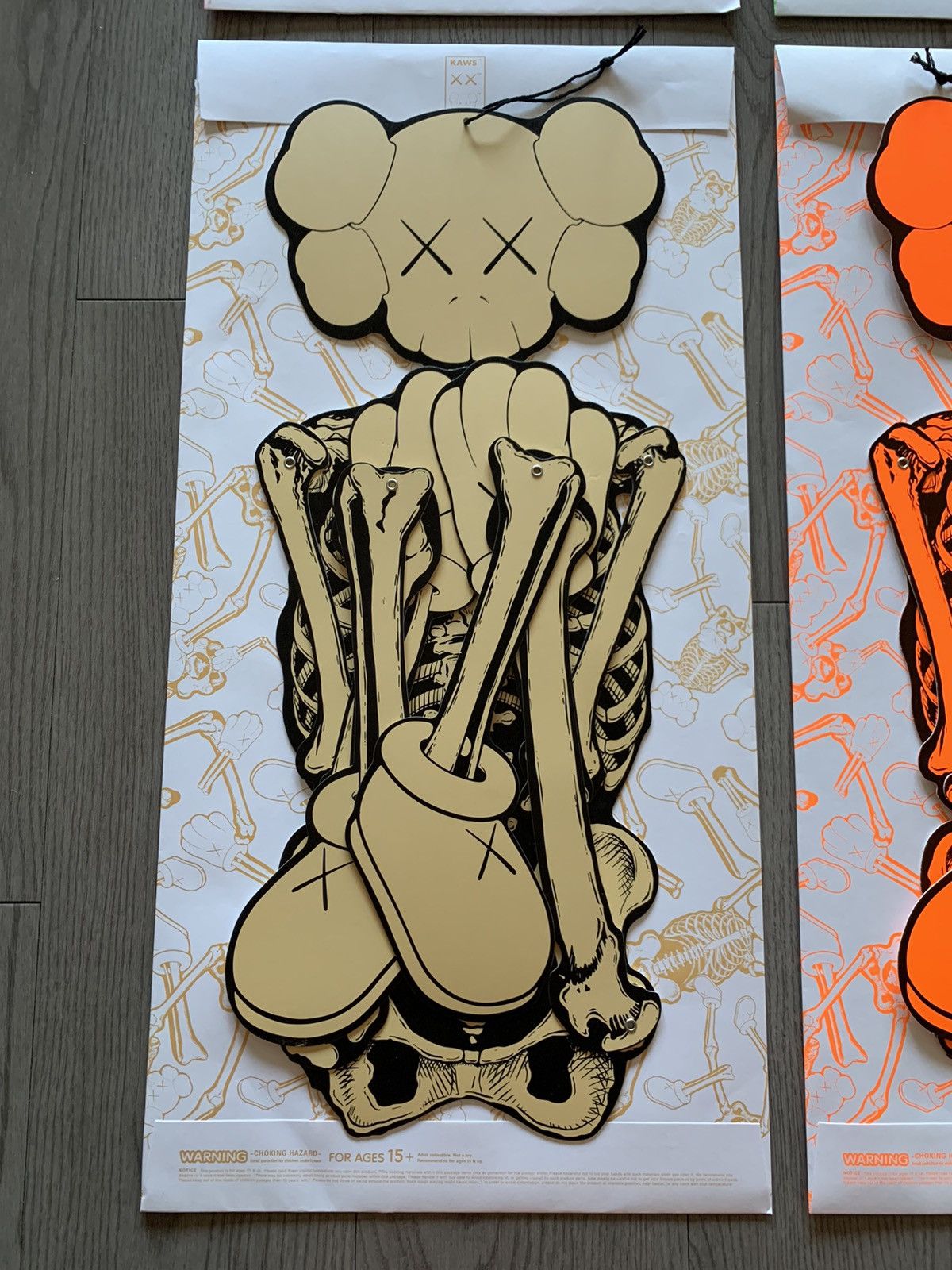 Kaws Skeleton Board Cutout Ornament Set Hanging Halloween 21