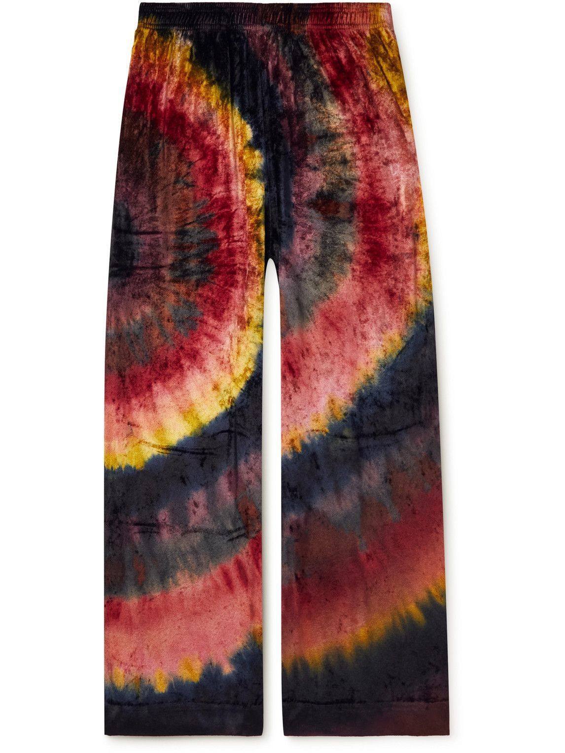 image of Acne Studios Szs Tie Dye Velour Baggy Lounge Pants, Men's (Size 32)
