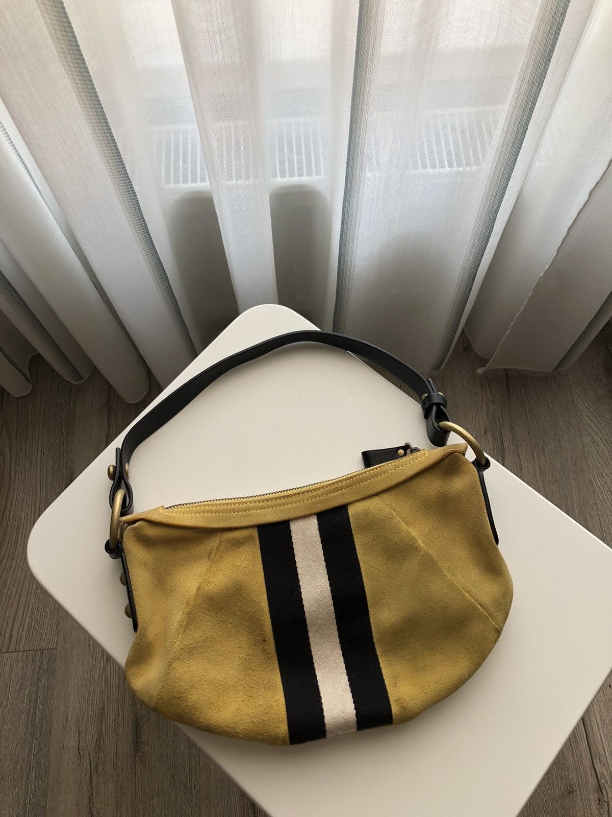 Bally × Vintage Bally GG DE Traki Shoulder Leather Bag