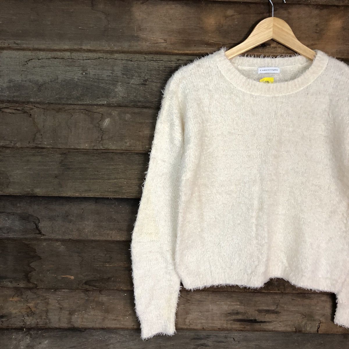 Homespun Knitwear × Japanese Brand DL EHyphen Cream Mohair Shag Shaggy Knitwear #B626 Size M / US 6-8 / IT 42-44 - 7 Thumbnail