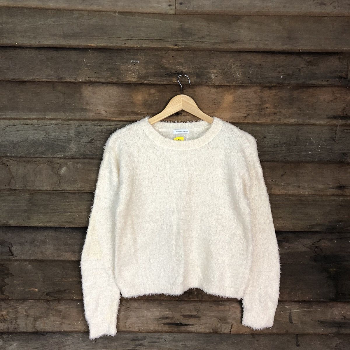 Homespun Knitwear × Japanese Brand DL EHyphen Cream Mohair Shag Shaggy Knitwear #B626 Size M / US 6-8 / IT 42-44 - 3 Thumbnail