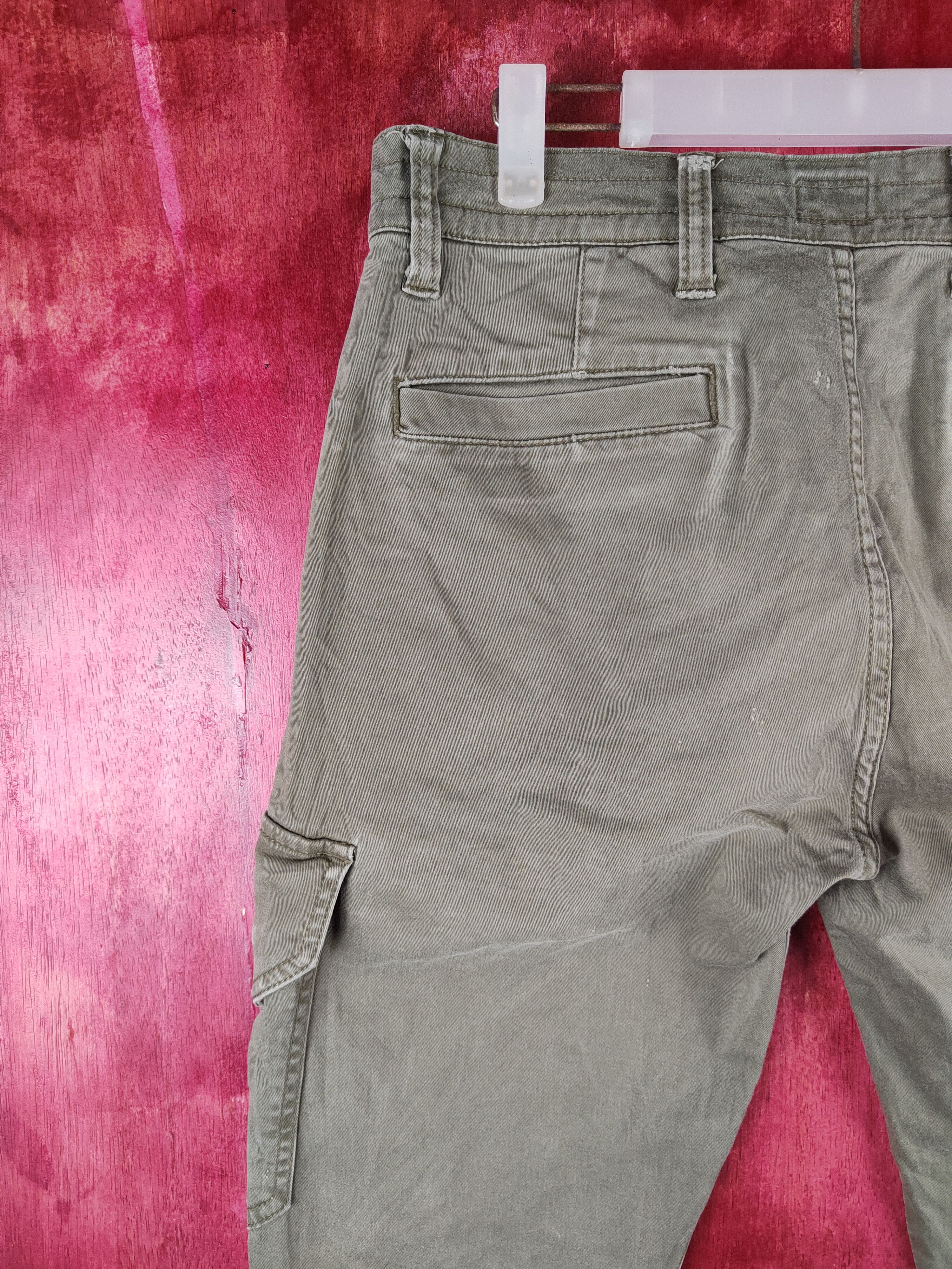 Japanese Brand Tora Gray Multi Pocket Tactical Cargo Pants #S719 Size US 32 / EU 48 - 8 Thumbnail