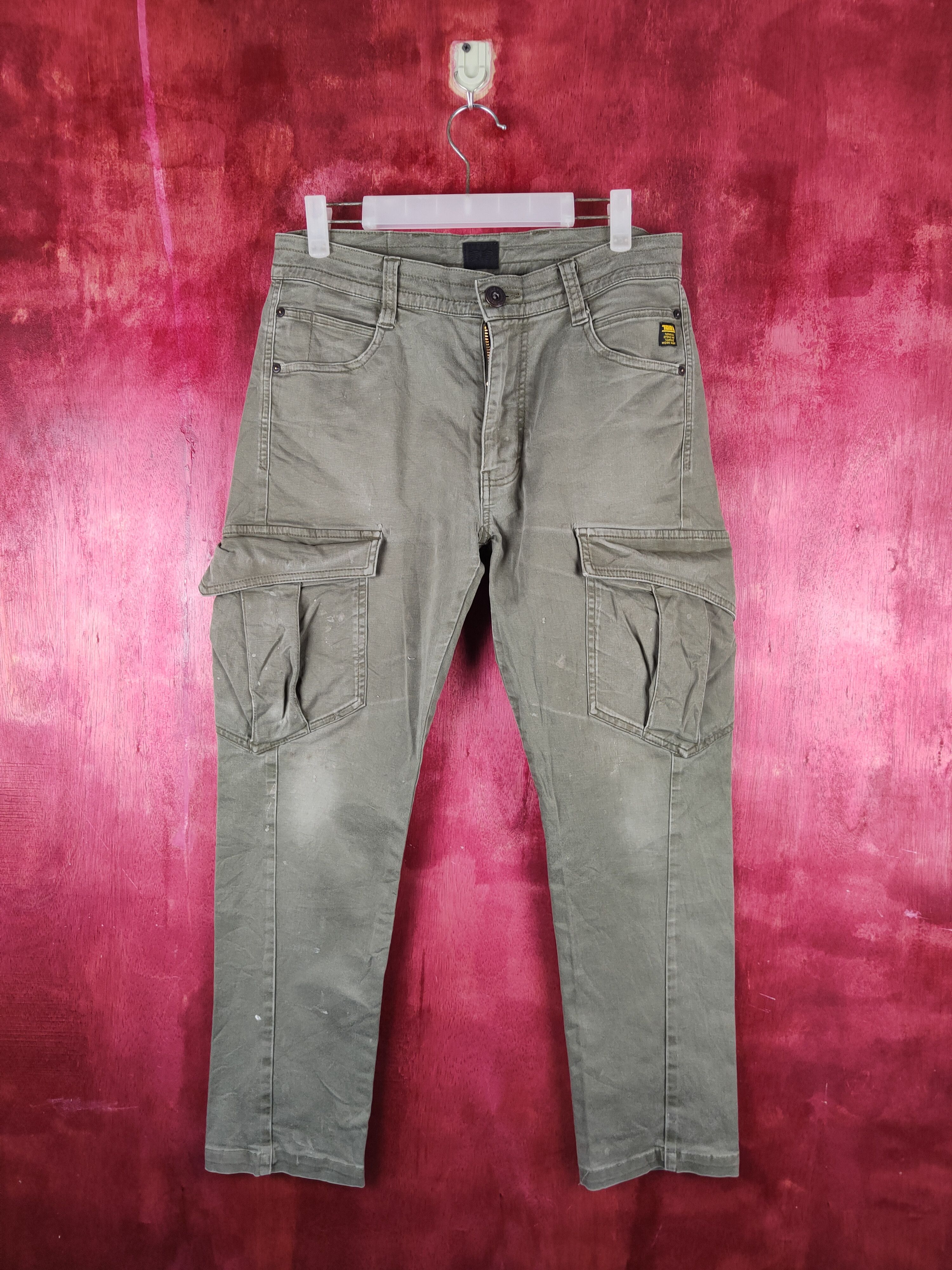 Japanese Brand Tora Gray Multi Pocket Tactical Cargo Pants #S719 Size US 32 / EU 48 - 1 Thumbnail