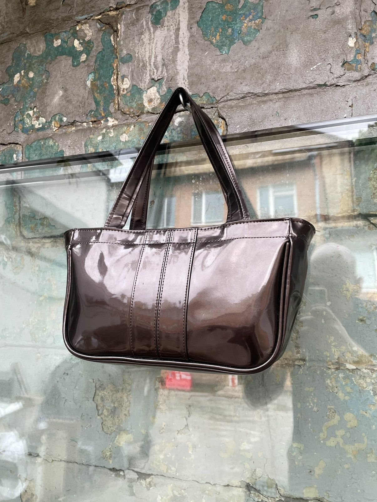 Nike × Vintage Nike Japanese Metallic Stylish Shoulder Tote Bag Y2K Size ONE SIZE - 4 Thumbnail