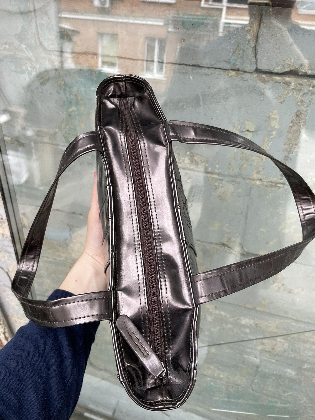 Nike × Vintage Nike Japanese Metallic Stylish Shoulder Tote Bag Y2K Size ONE SIZE - 6 Thumbnail