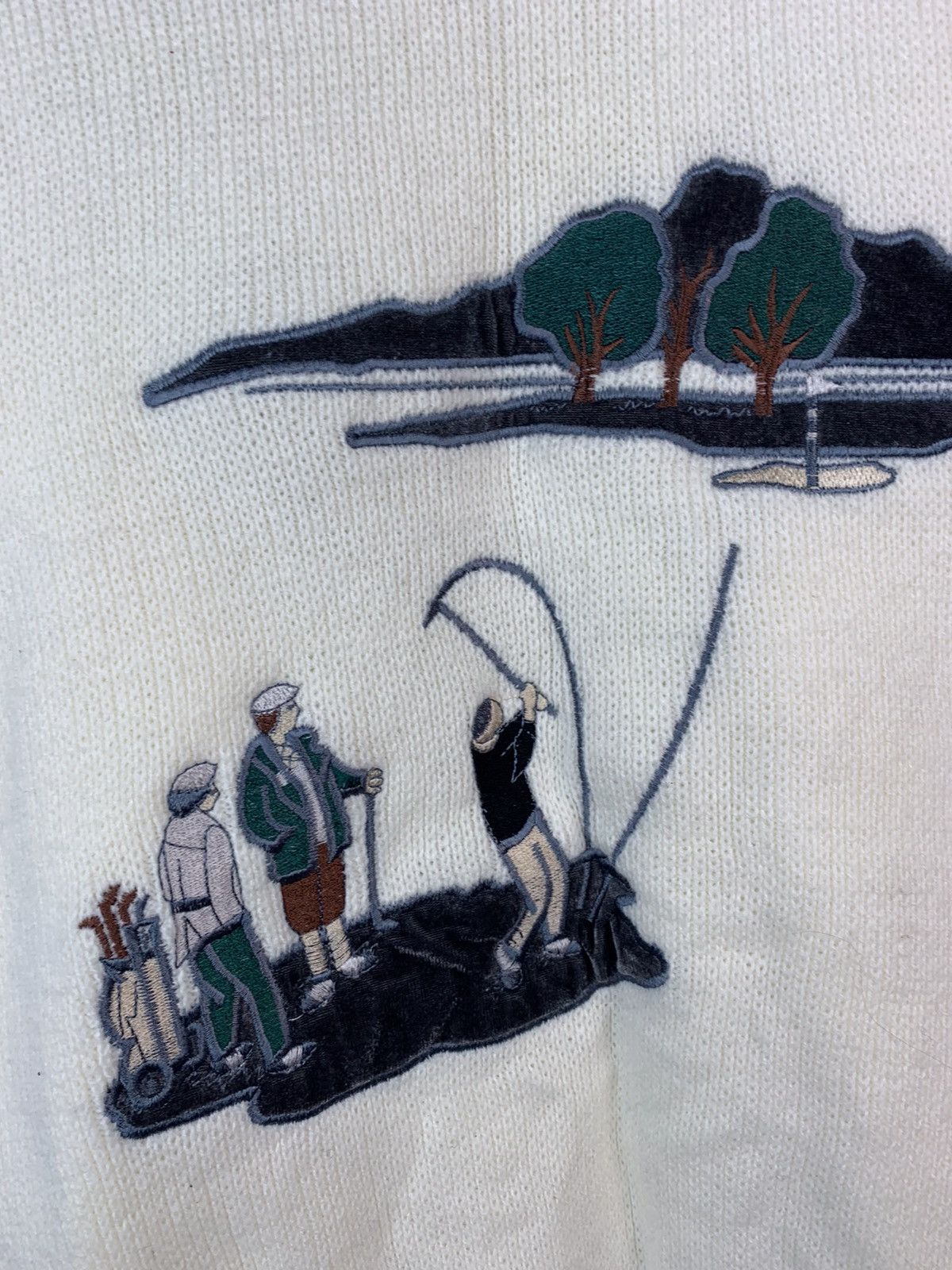 Vintage Vintage Mens Golf Art Sweater Size US XL / EU 56 / 4 - 4 Thumbnail