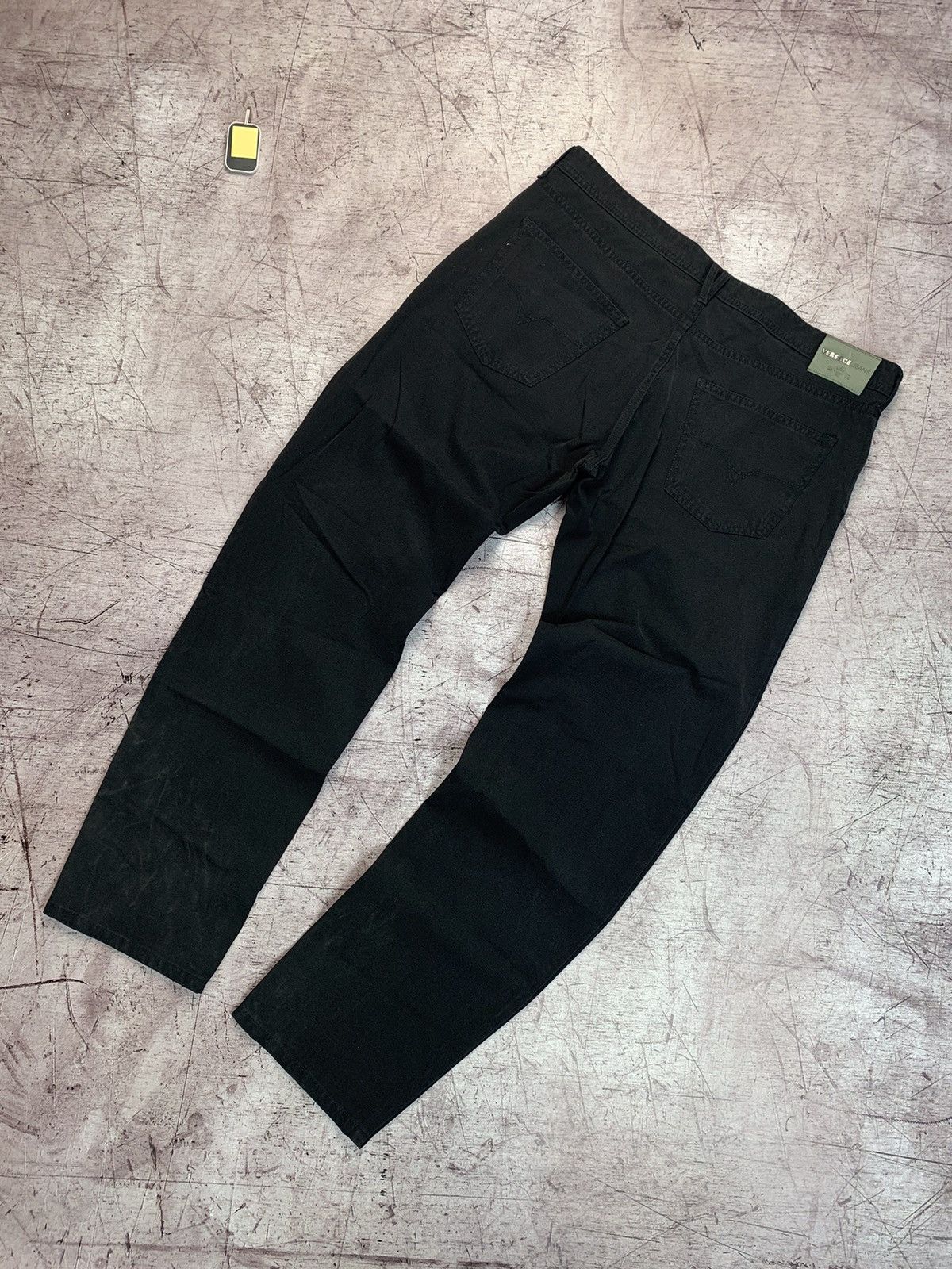 Versace × Vintage Versace Mens Black Denim Pants Jeans Size US 38 / EU 54 - 1 Thumbnail
