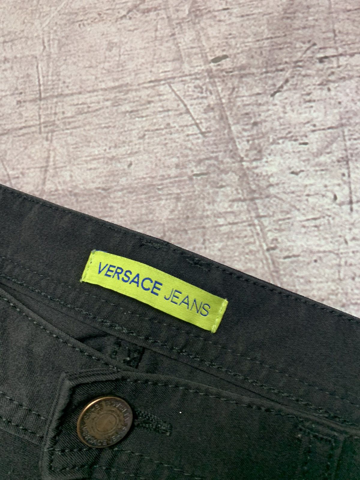 Versace × Vintage Versace Mens Black Denim Pants Jeans Size US 38 / EU 54 - 8 Thumbnail