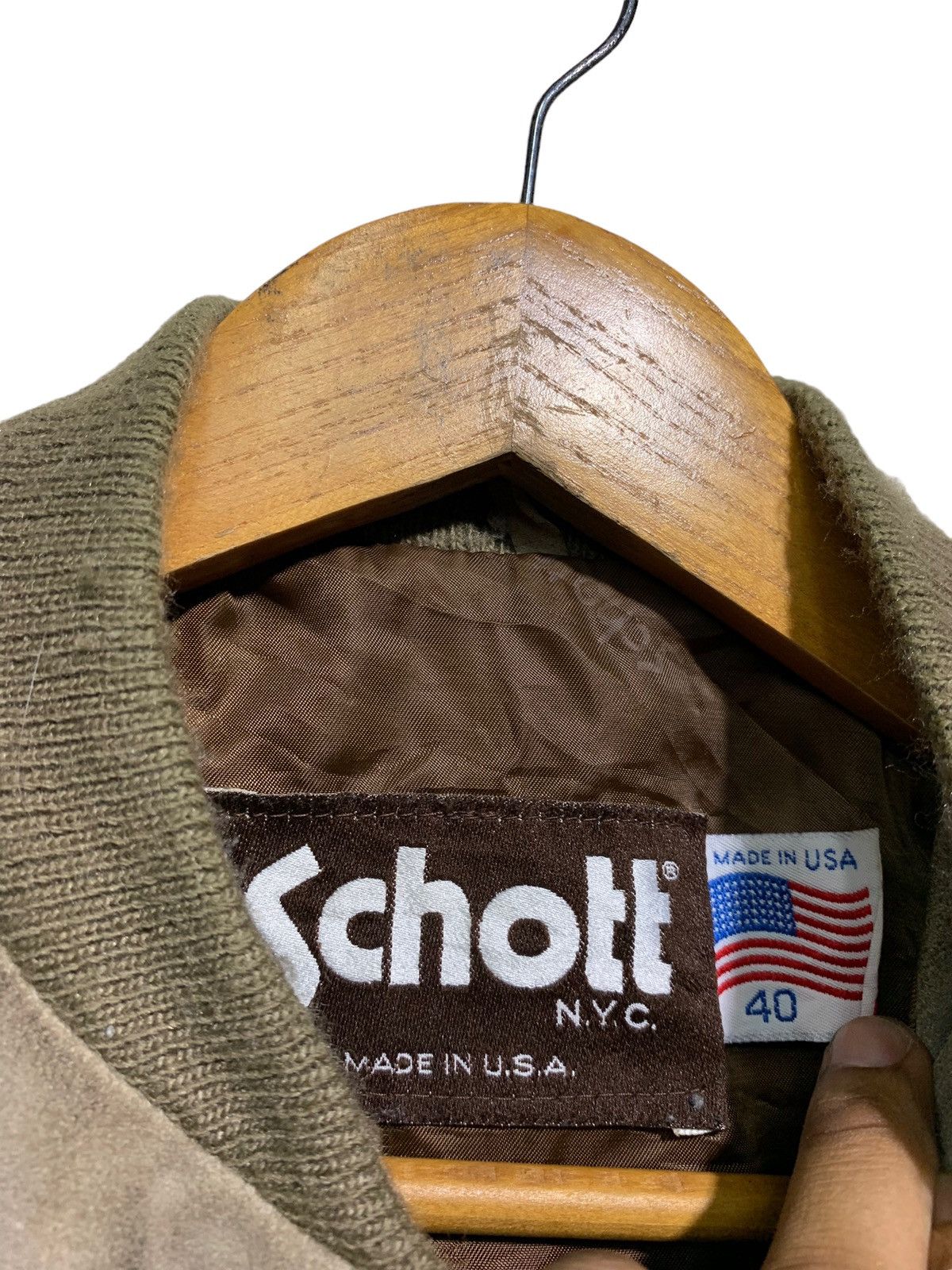 Genuine Leather 🔥VTG 90S SCHOTT SUEDE LEATHER JACKETS Size US M / EU 48-50 / 2 - 4 Thumbnail