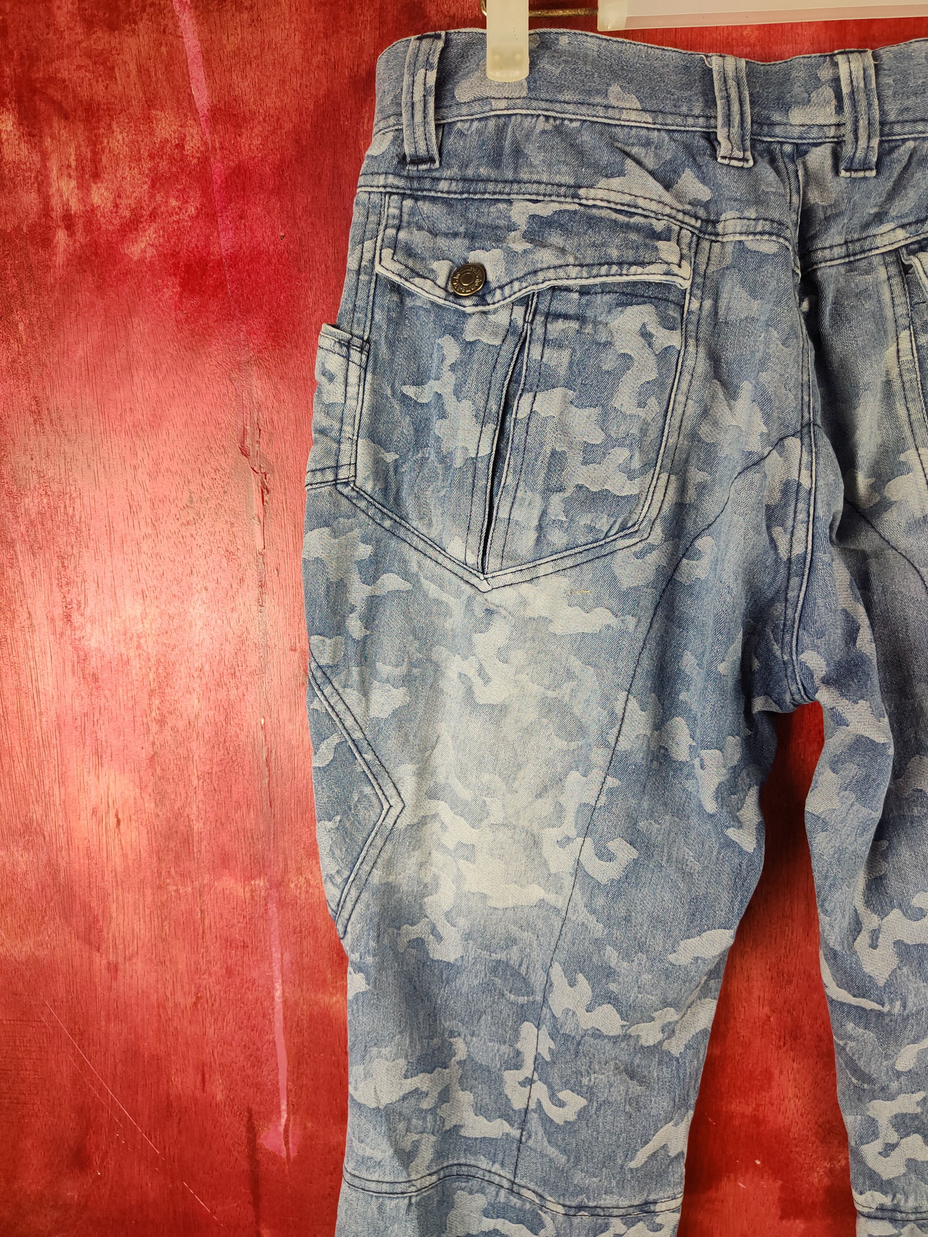 In The Attic DL In The Attic Homme Camo Multipocket Cargo Pants #S738 Size US 31 - 9 Thumbnail