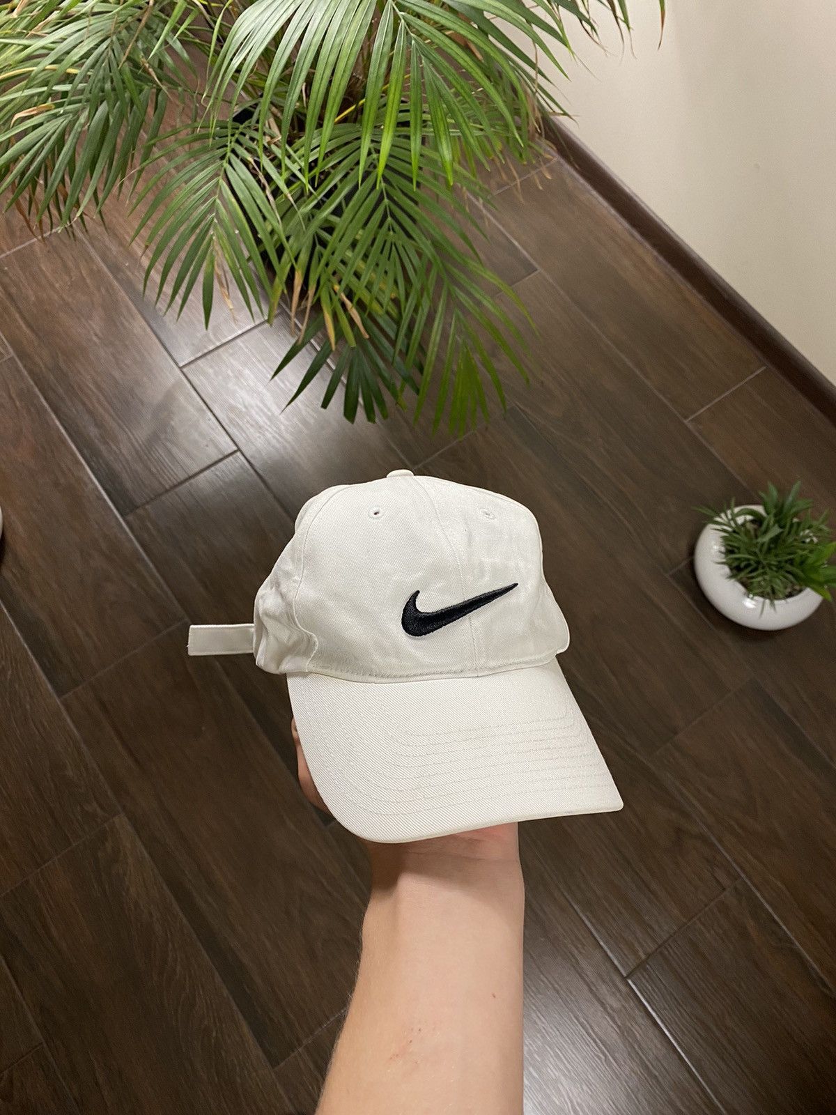 Nike × Vintage ❤️‍🔥❤️‍🔥Vintage Nike Cap Center Swoosh Drill Snapback 90s Size ONE SIZE - 1 Thumbnail