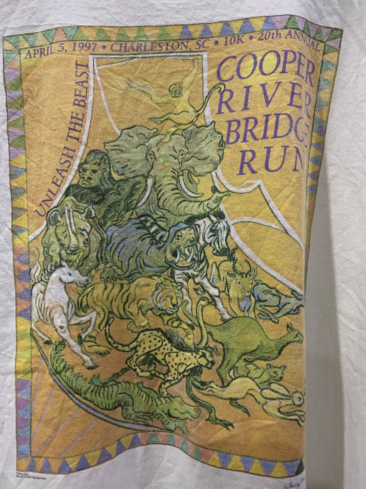 Vintage Cooper river bridge run vd16 Size US L / EU 52-54 / 3 - 2 Thumbnail