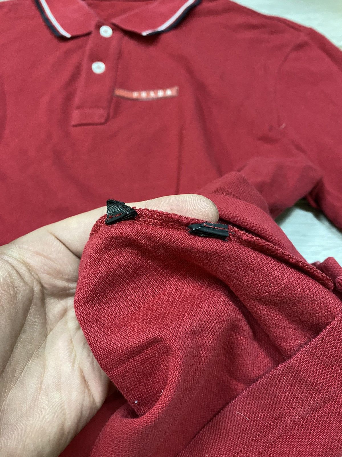 Prada Prada red tab vintage polo Size US M / EU 48-50 / 2 - 6 Thumbnail