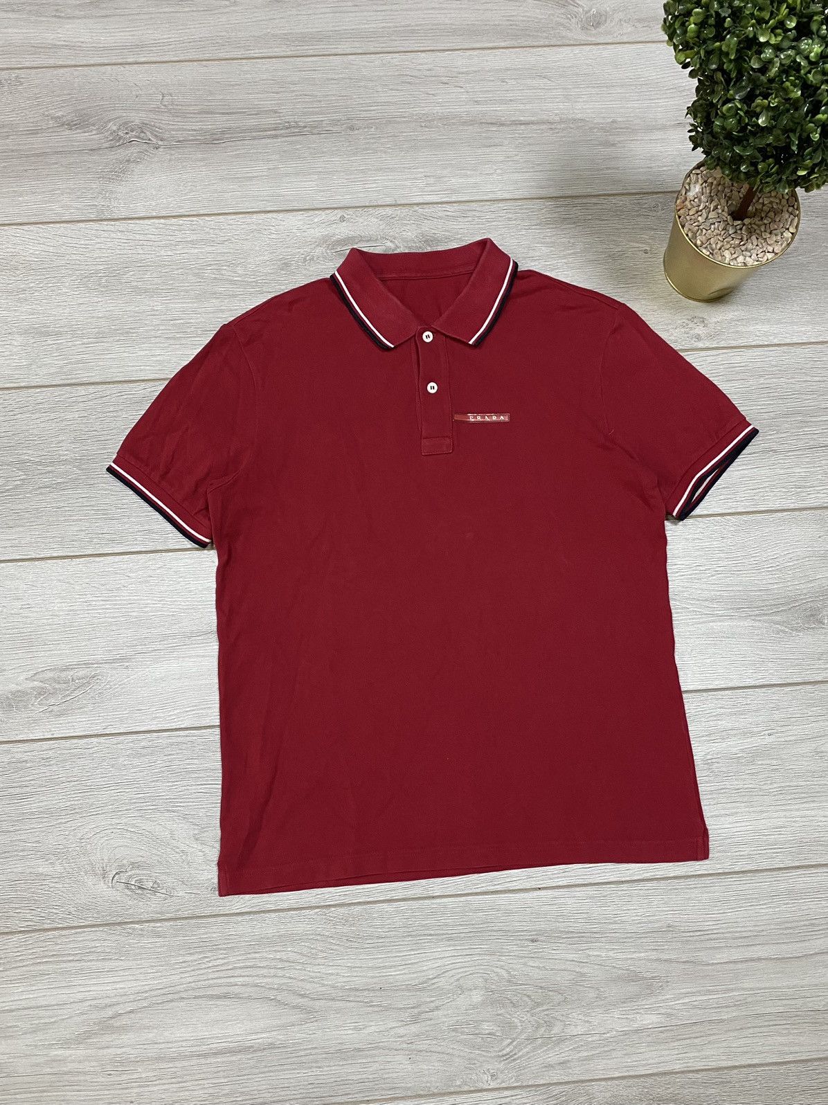 Prada Prada red tab vintage polo Size US M / EU 48-50 / 2 - 2 Thumbnail