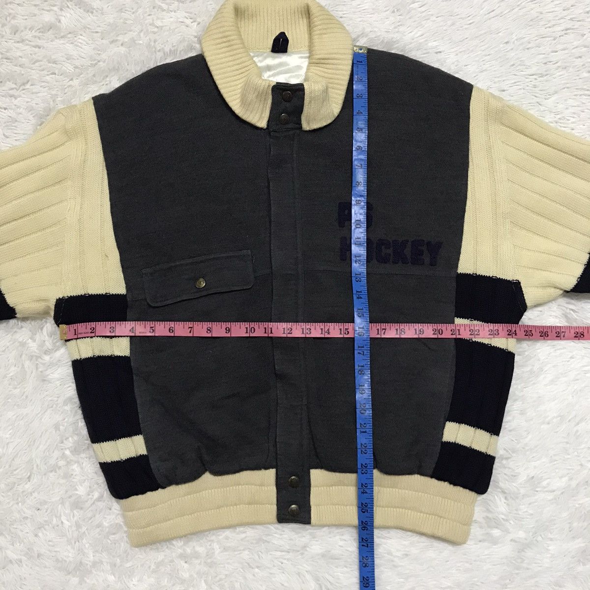 Japanese Brand × Sports Specialties PS Hockey Pia Sports Wool & Knit Sleeve Jacket Size US M / EU 48-50 / 2 - 13 Thumbnail