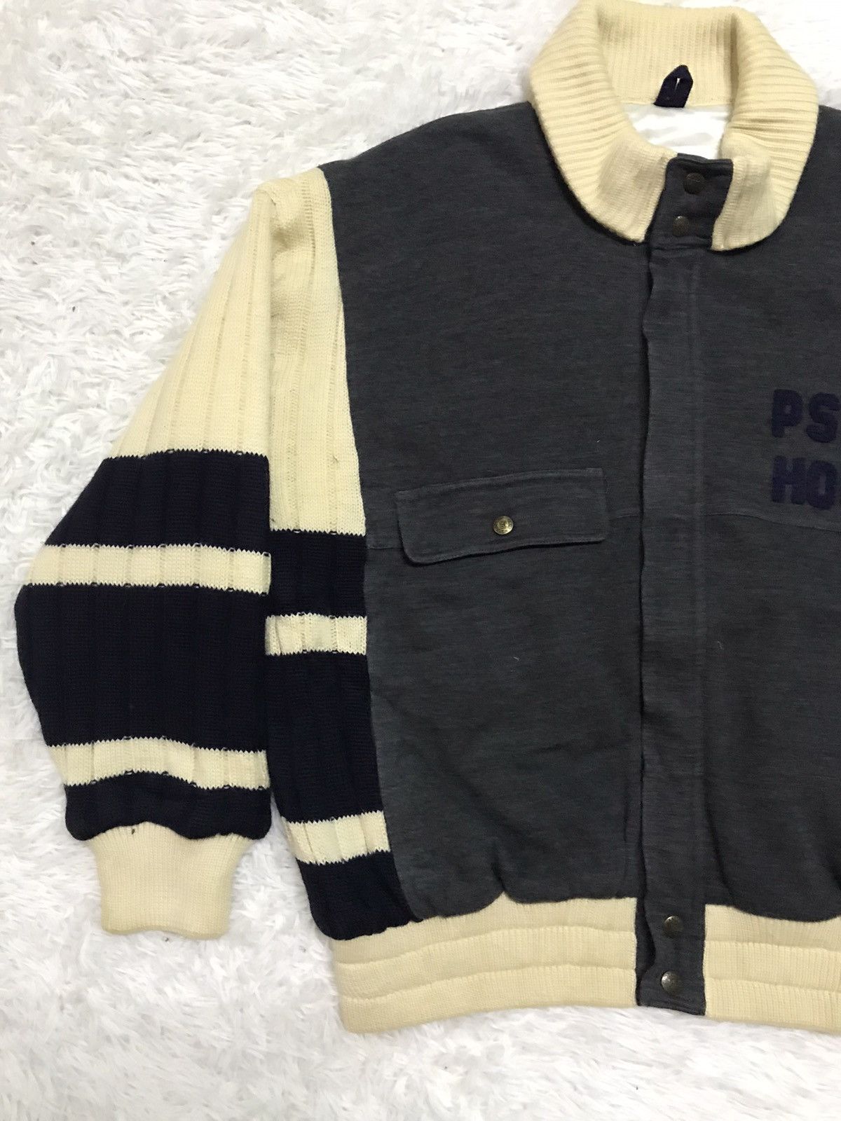 Japanese Brand × Sports Specialties PS Hockey Pia Sports Wool & Knit Sleeve Jacket Size US M / EU 48-50 / 2 - 3 Thumbnail